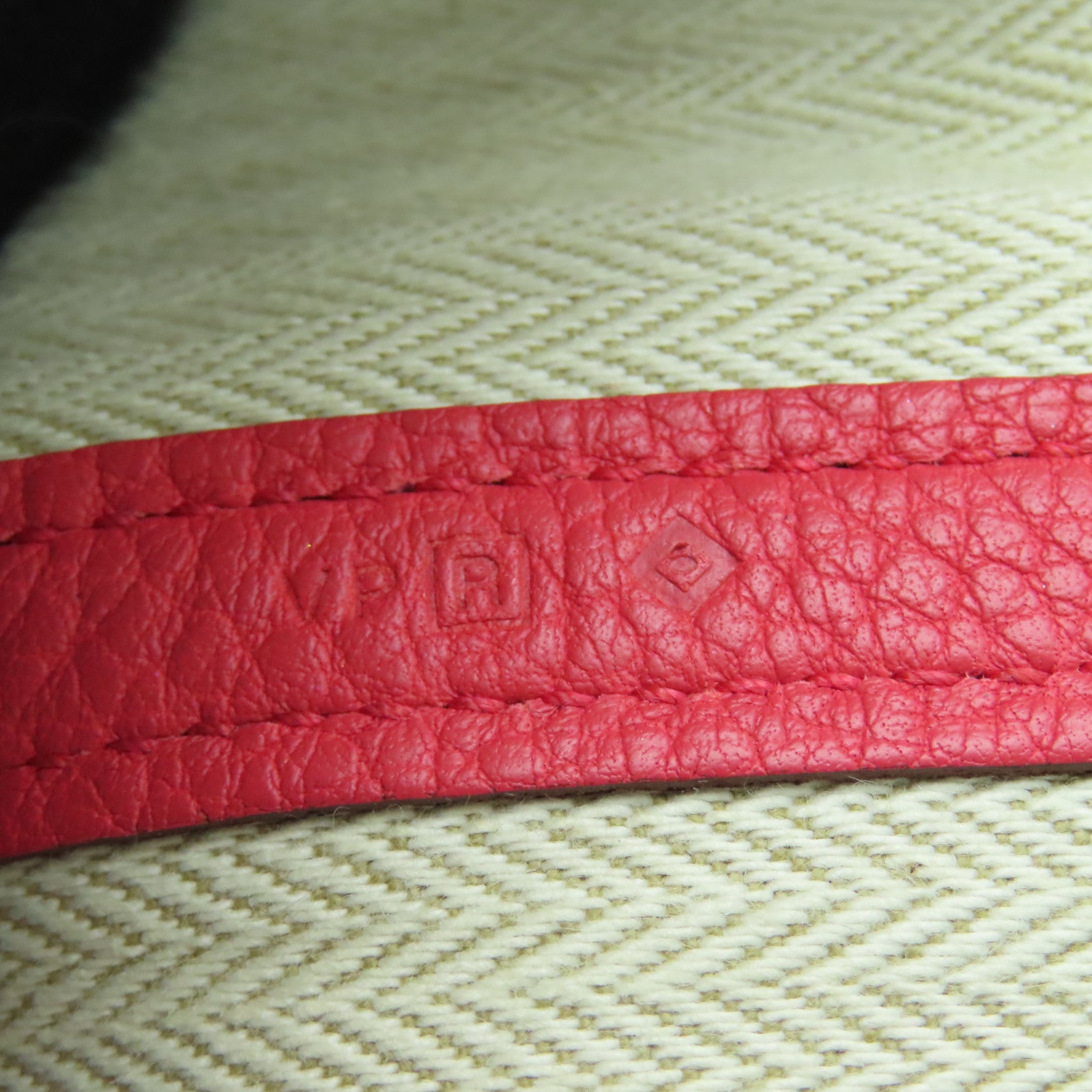 HERMES Clemence皮革GardenP arty PM銀扣手挽袋Rose Jaipur粉紅色
