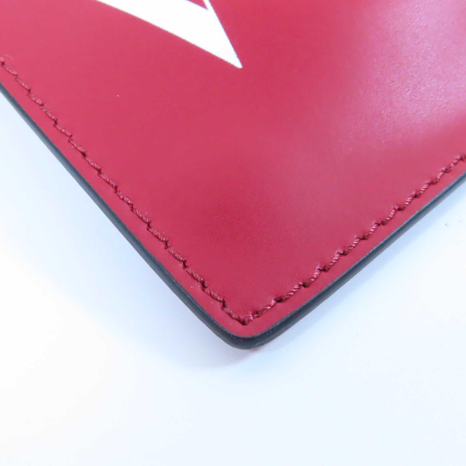 Valentino 牛皮皮革Shoulder Bag銀扣肩背袋紅色