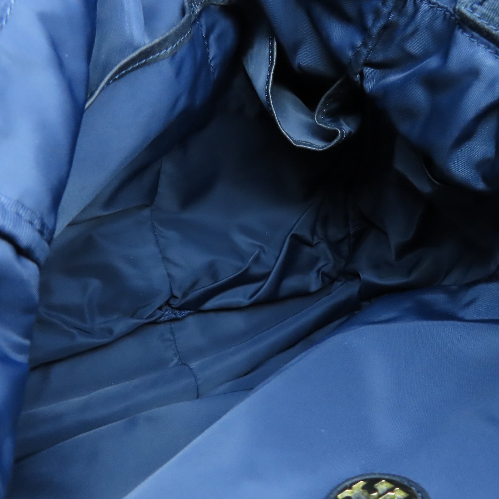 Tory Burch 【激減優惠】尼龍2 Way Shoulder金扣手挽肩背兩用袋藍色