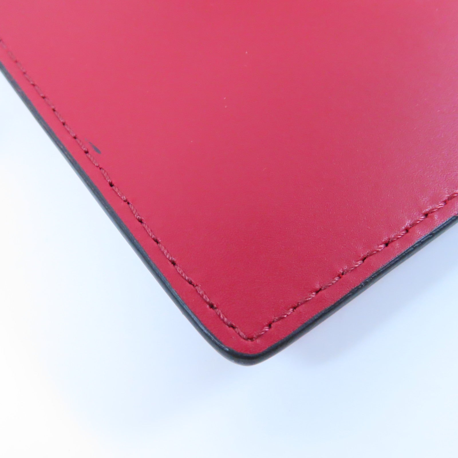 Valentino 牛皮皮革Shoulder Bag銀扣肩背袋紅色