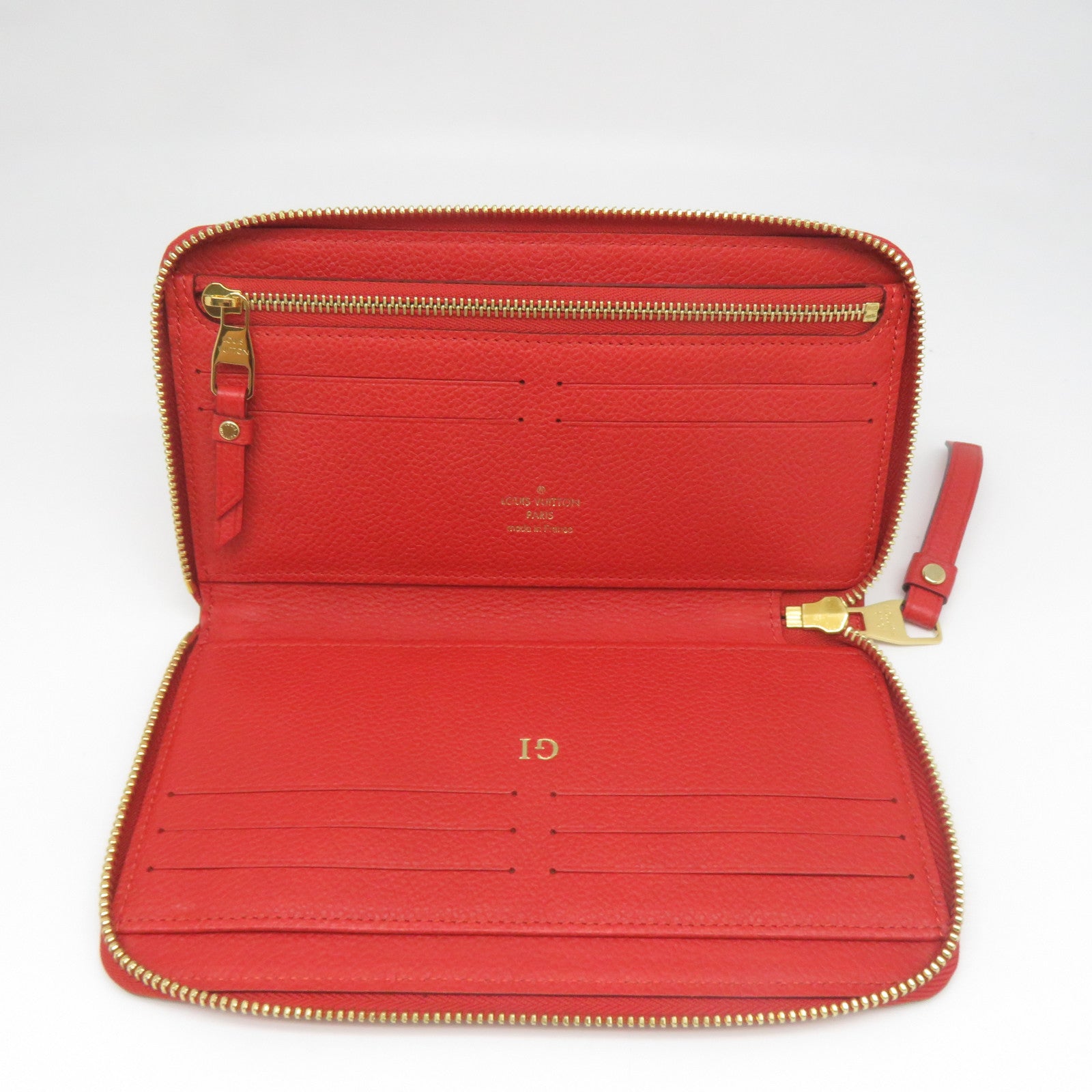 LOUIS VUITTON 【激減優惠】Monogram Empreinte Long Wallet金扣長錢包紅色