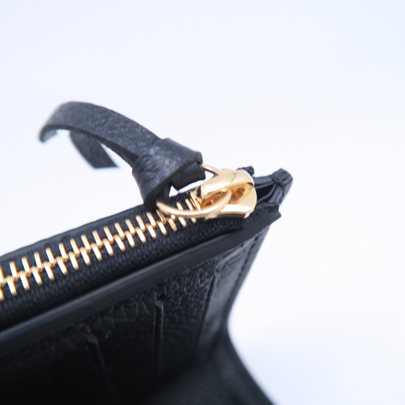 LOUIS VUITTON Monogram Empreinte Victorine金扣錢包黑色