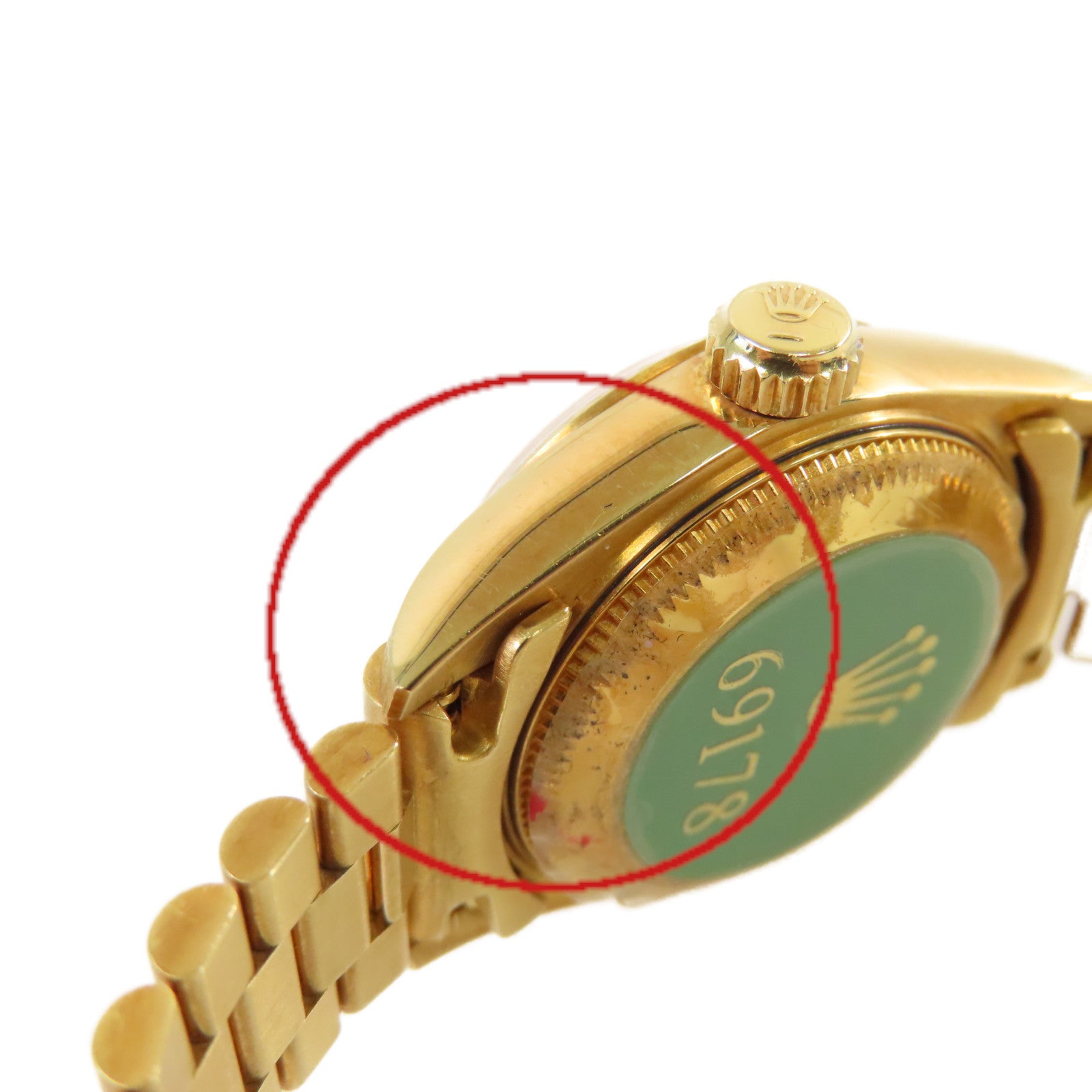 ROLEX Datejust Watch 18K黃金自動機芯手錶金色