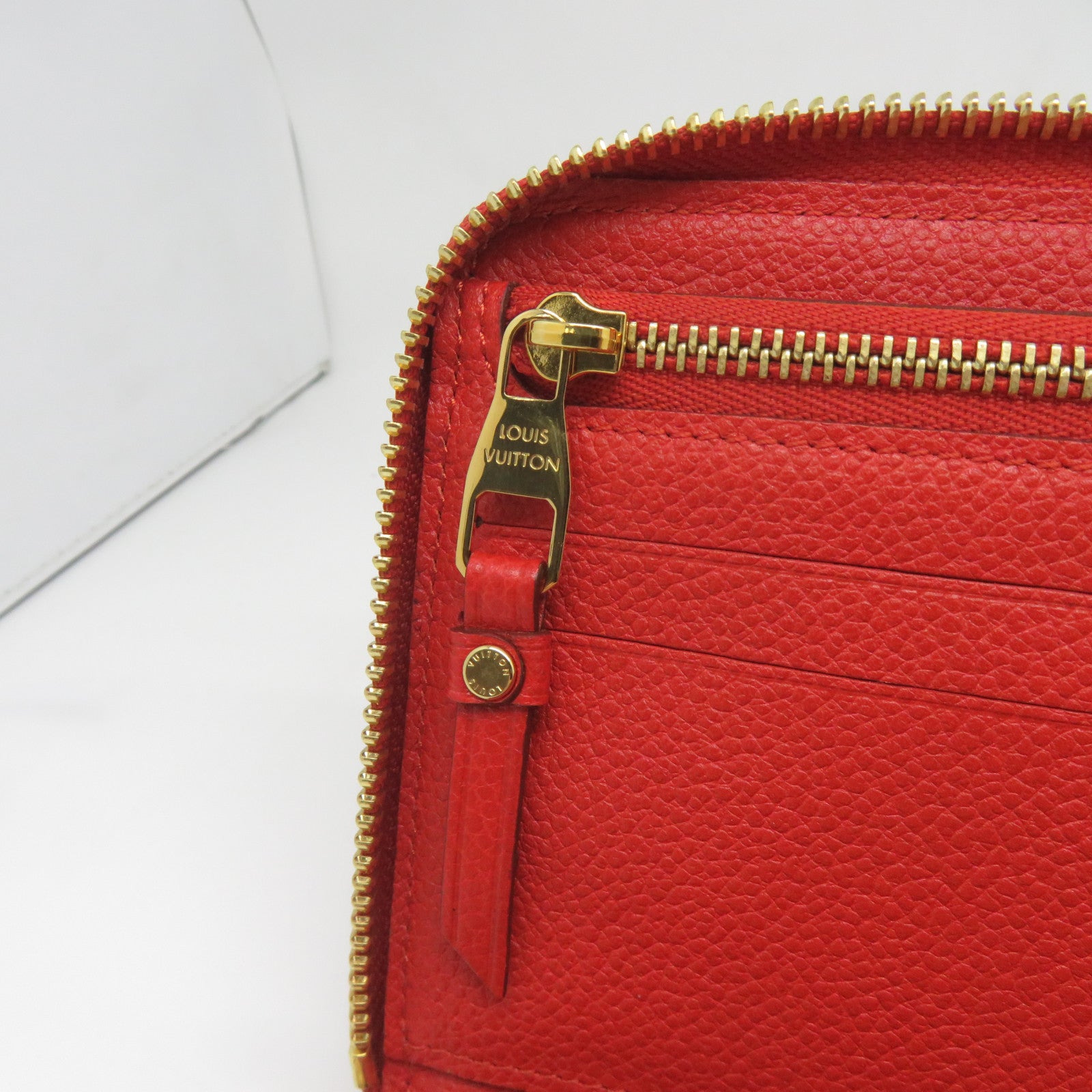 LOUIS VUITTON 【激減優惠】Monogram Empreinte Long Wallet金扣長錢包紅色