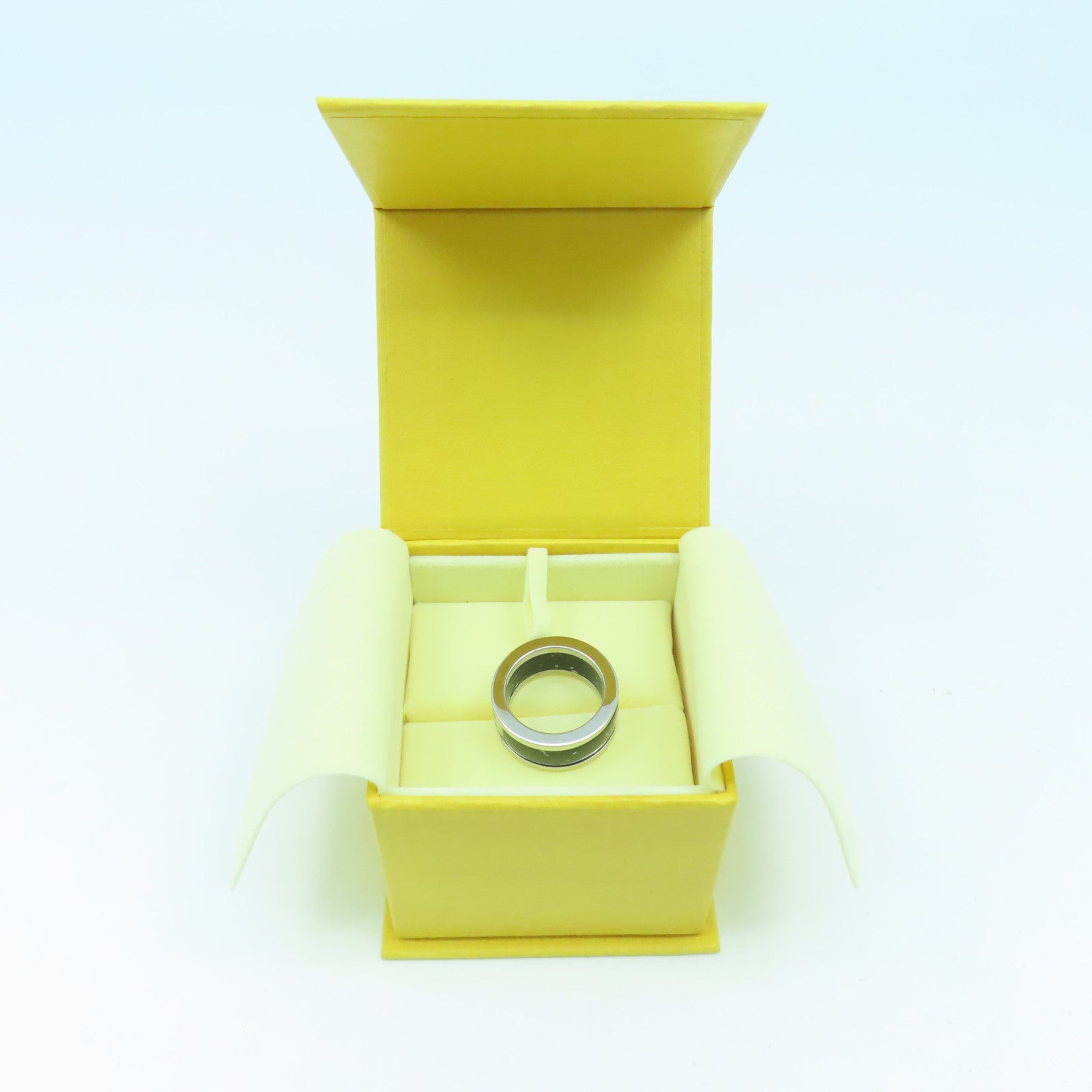 FENDI 【激減優惠】金屬Ring戒指黑色/銀色US#8.5