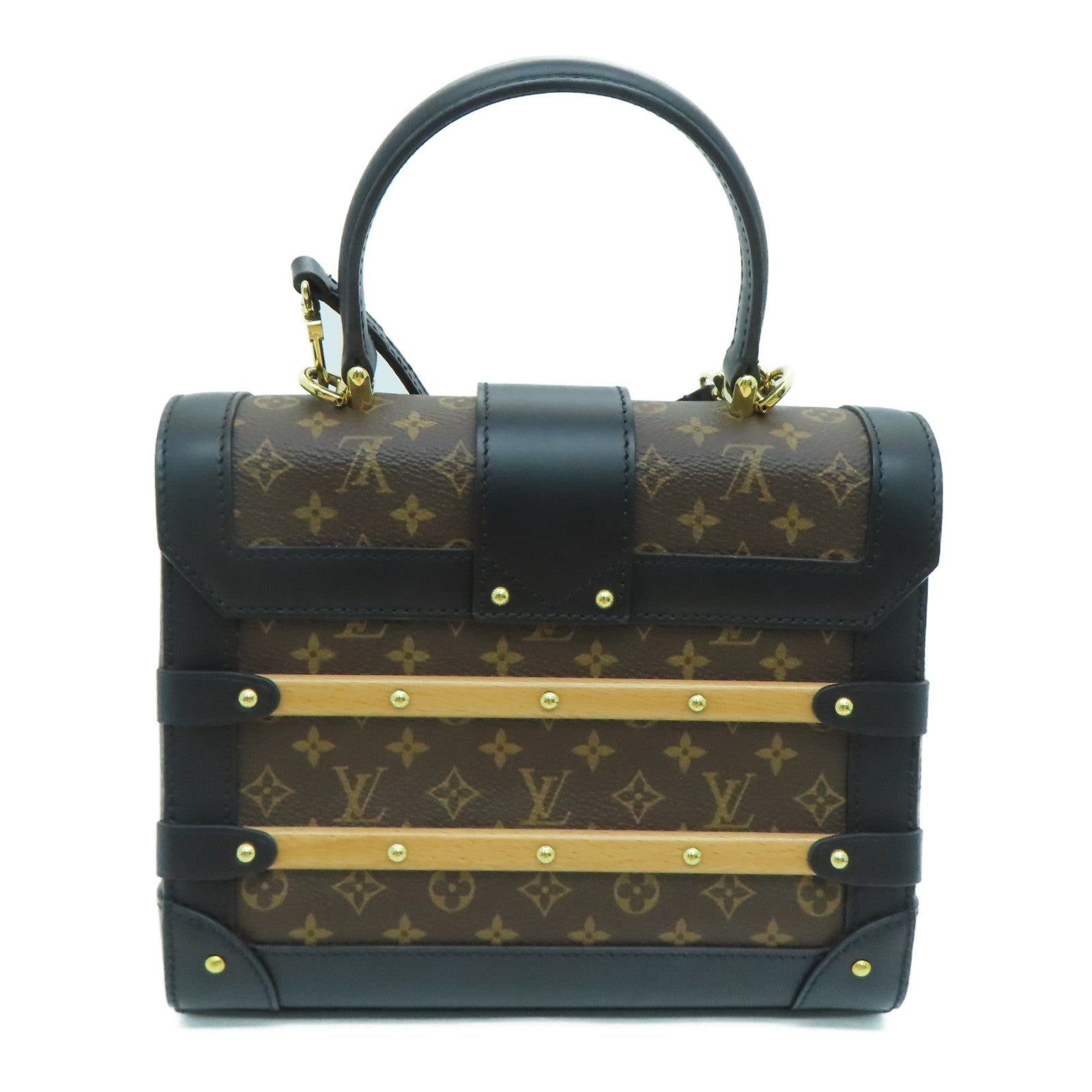 LOUIS VUITTON 【激减优惠】Monogram Trianon PM金扣手挽肩背两用袋啡色