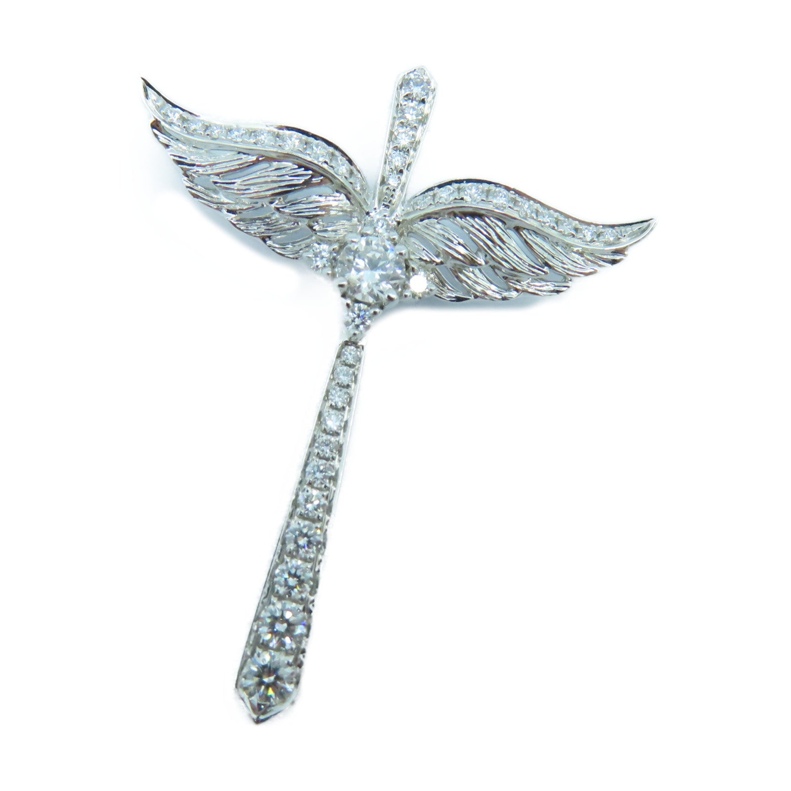 JEWELRY 18K白金Diamond Pendant Top 0.15ct/0.39ct鑽石吊墜