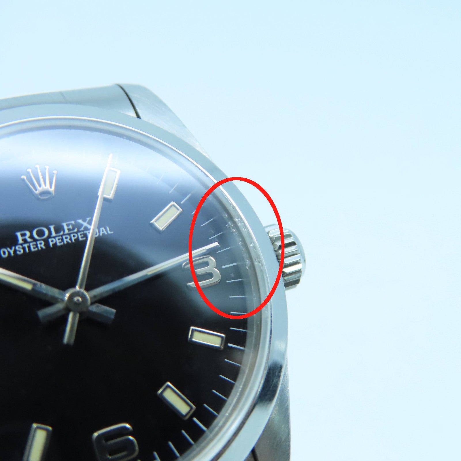 ROLEX Oyster Perpetual不锈钢手表自动机芯黑色