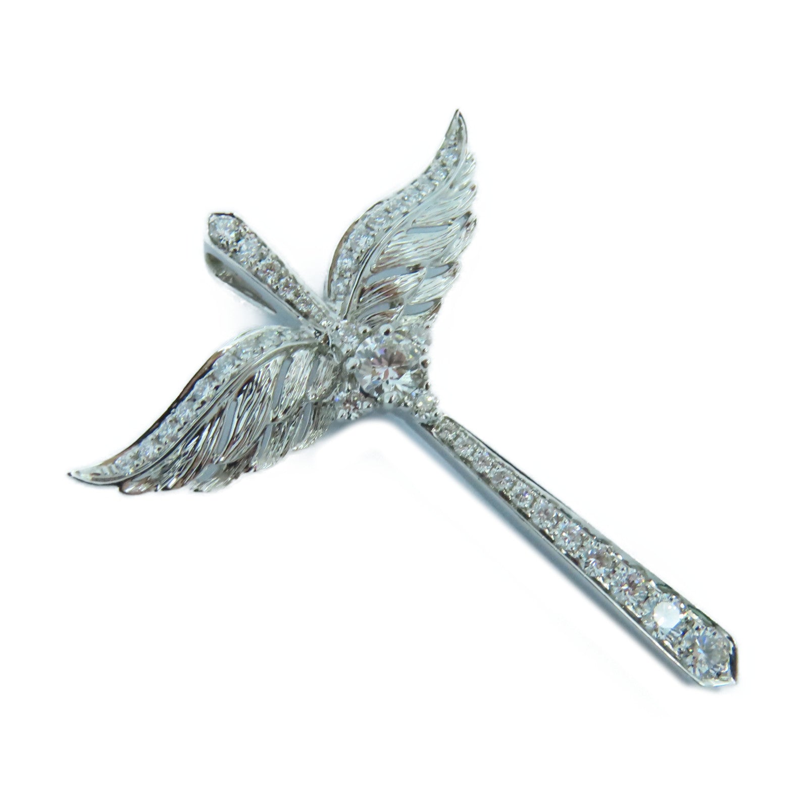 JEWELRY 18K白金Diamond Pendant Top 0.15ct/0.39ct鑽石吊墜