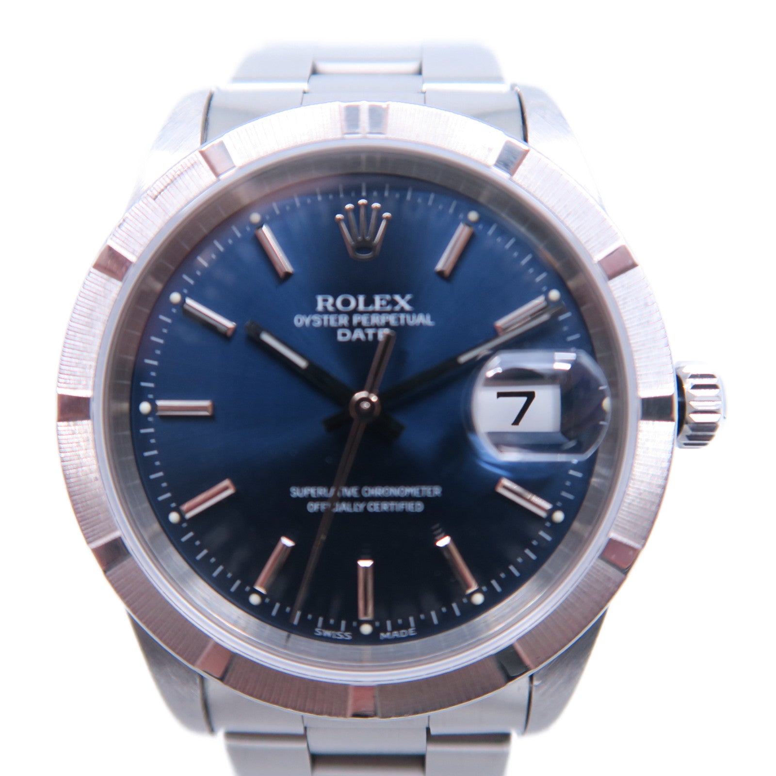 ROLEX Oyster Perpetual不鏽鋼手錶自動機芯藍色