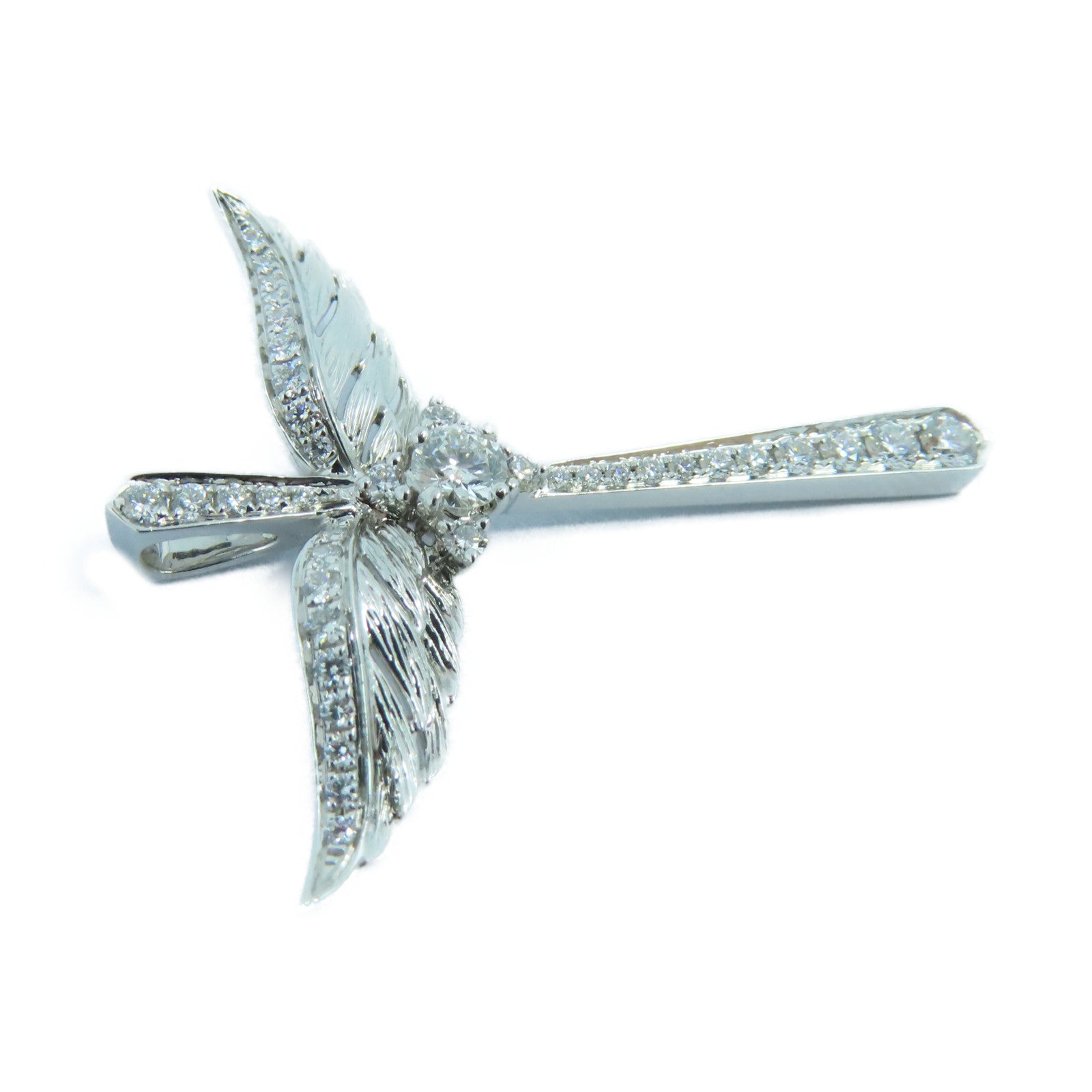JEWELRY 18K白金Diamond Pendant Top 0.15ct/0.39ct鑽石吊墜