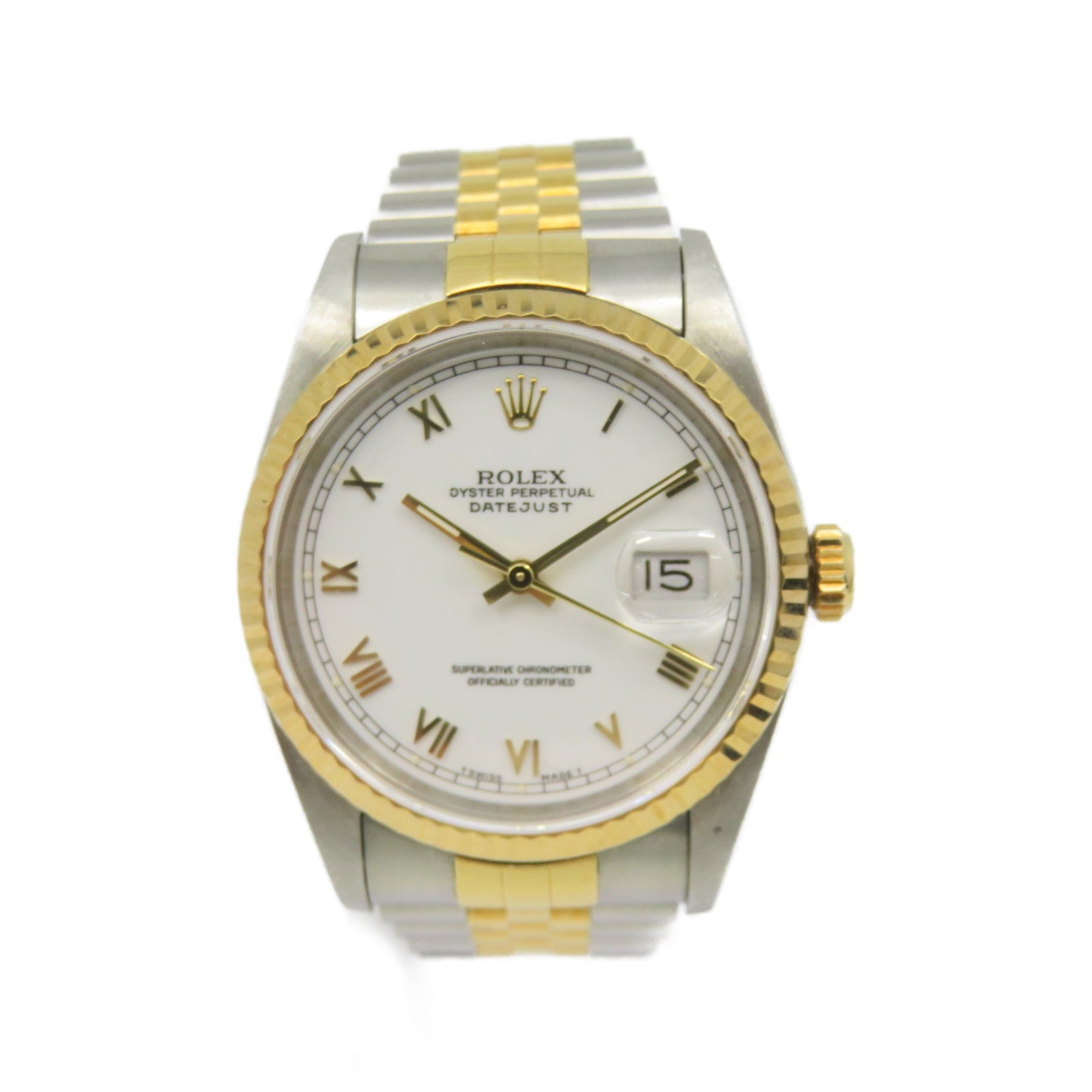 ROLEX Datejust Watch不锈钢/18K黄金自动机芯手表白色/银色/金色