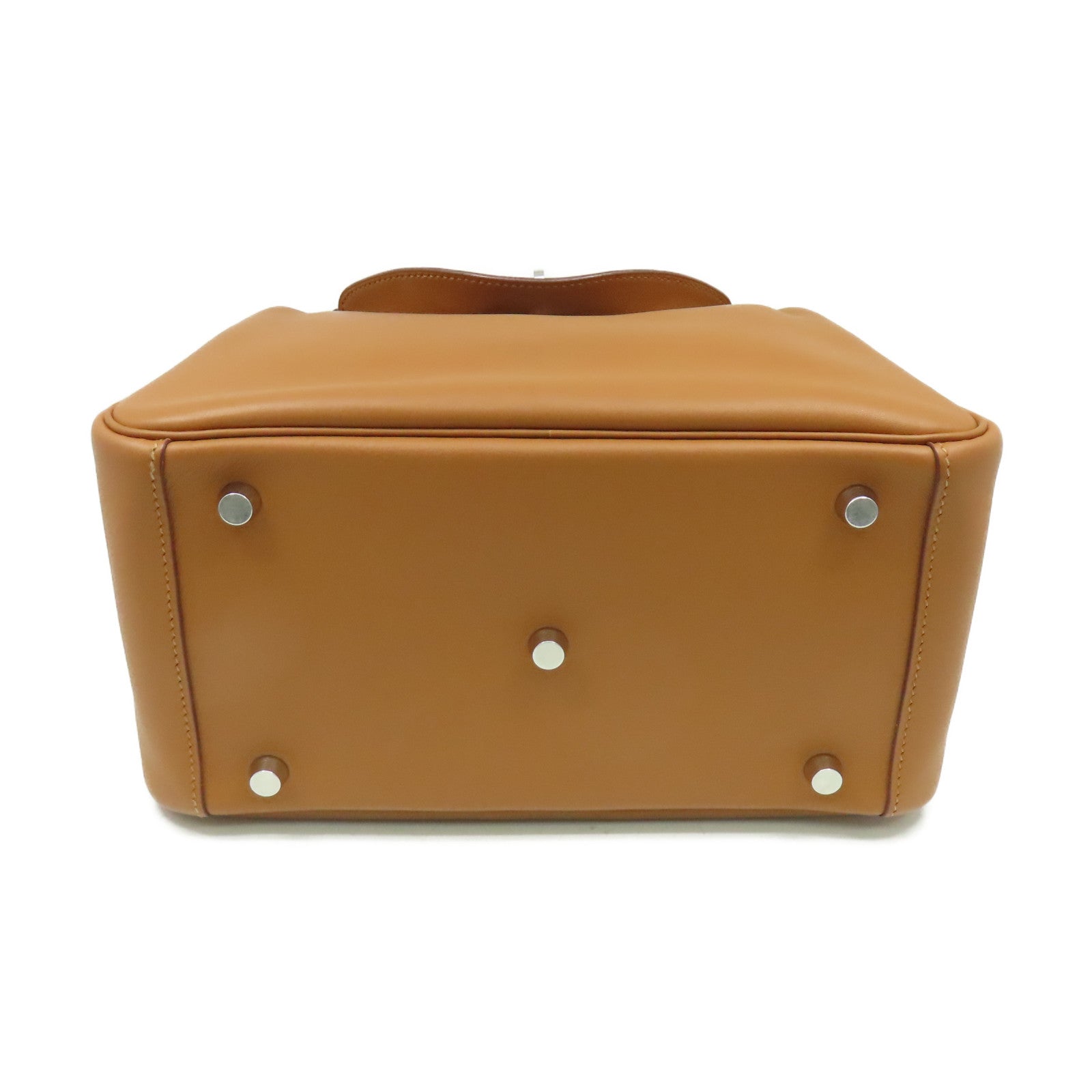 HERMES Swift皮革Lindy 26 Shoulder Bag銀扣肩背袋Gold/金棕色