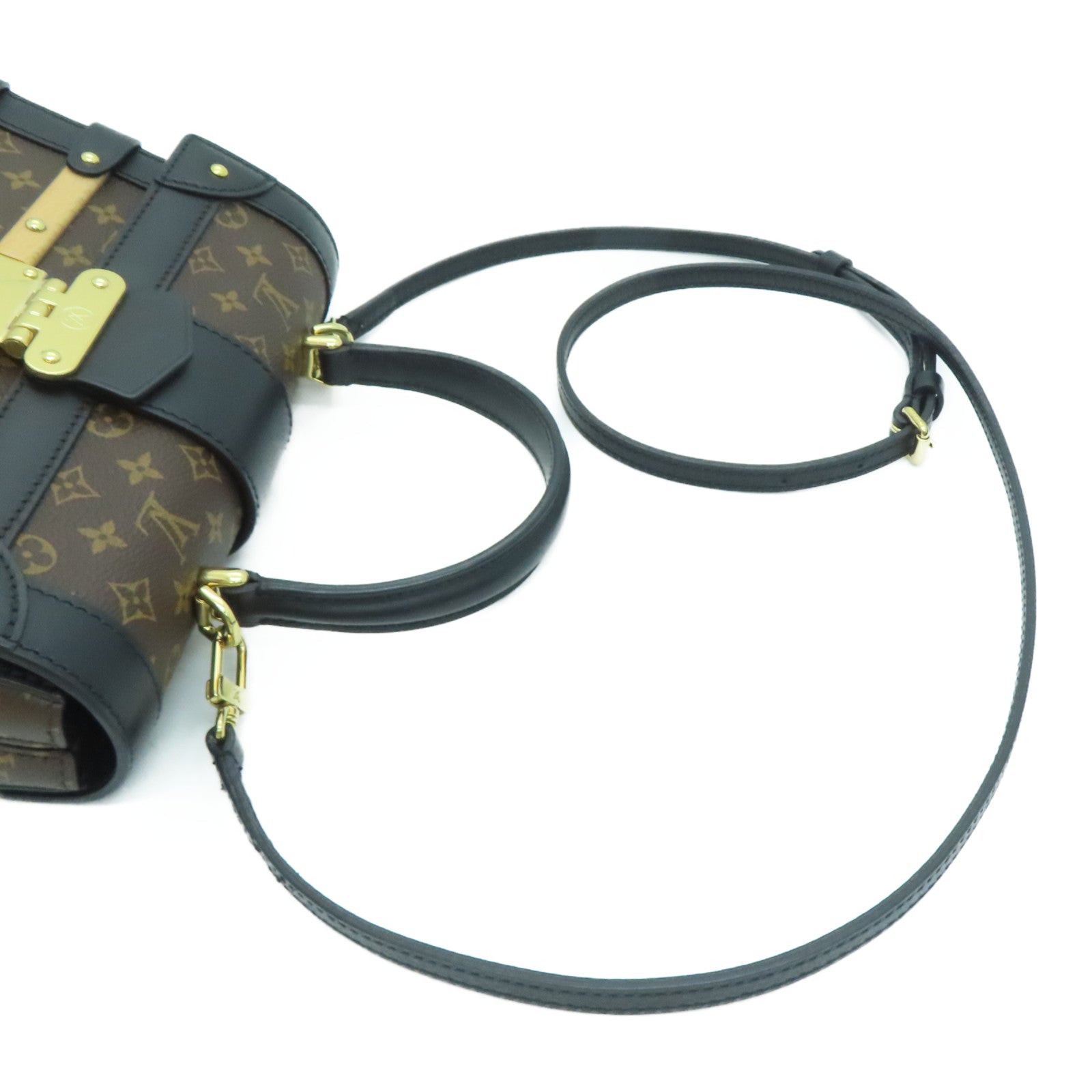 LOUIS VUITTON 【激减优惠】Monogram Trianon PM金扣手挽肩背两用袋啡色