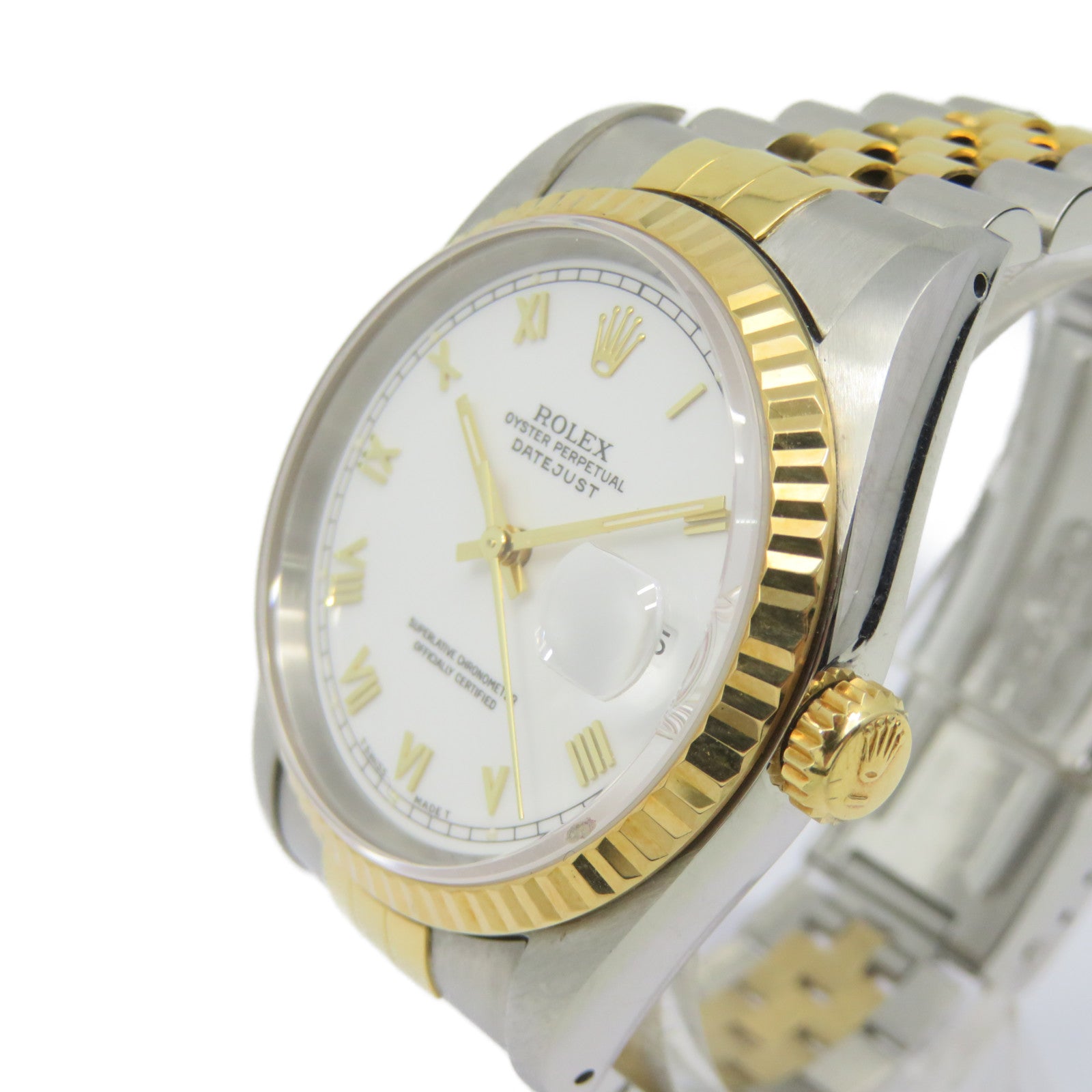 ROLEX Datejust Watch不锈钢/18K黄金自动机芯手表白色/银色/金色
