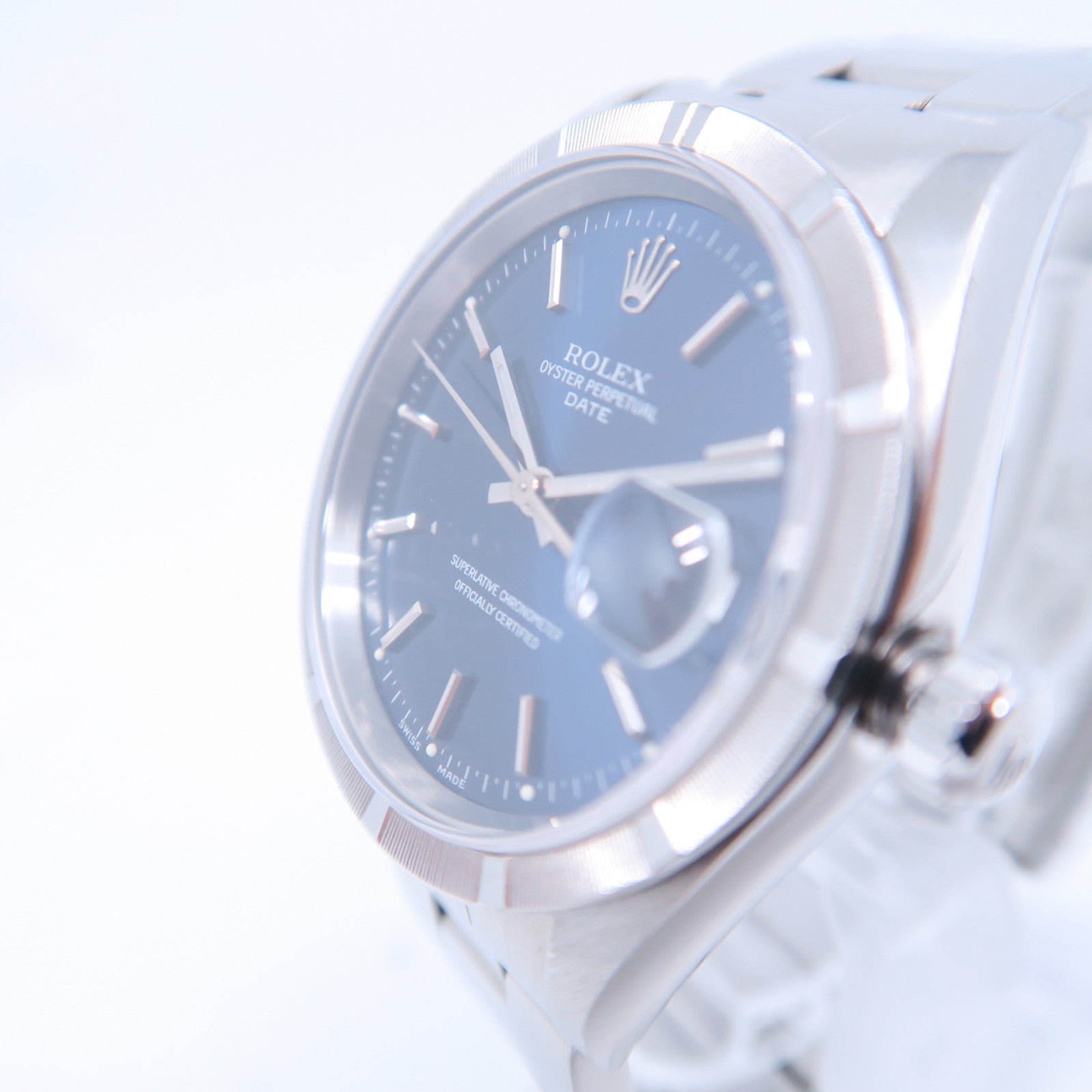 ROLEX Oyster Perpetual不鏽鋼手錶自動機芯藍色