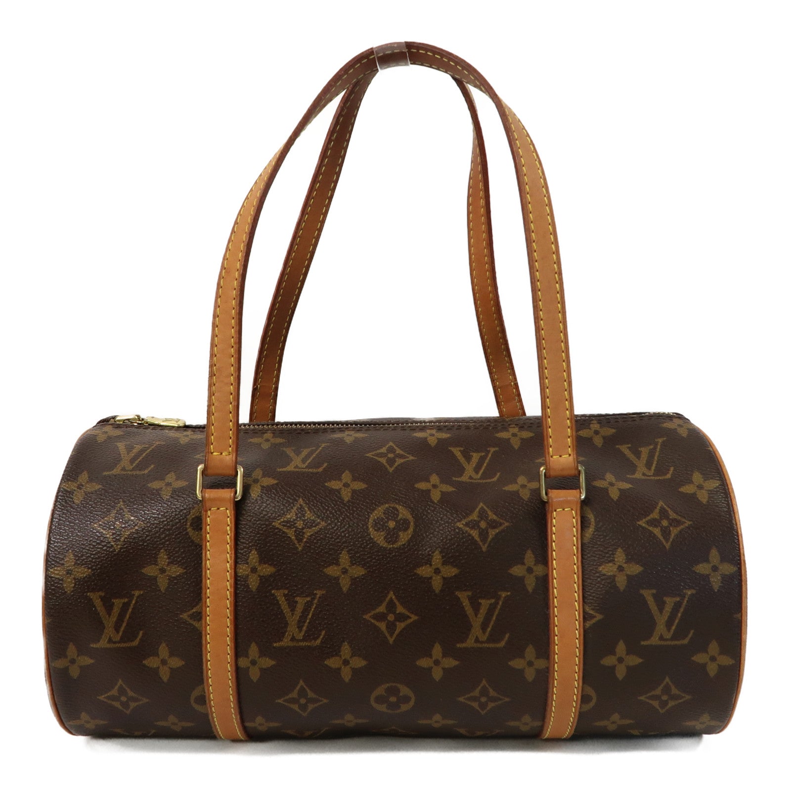 LOUIS VUITTON Monogram Papillon GM金扣肩背袋啡色
