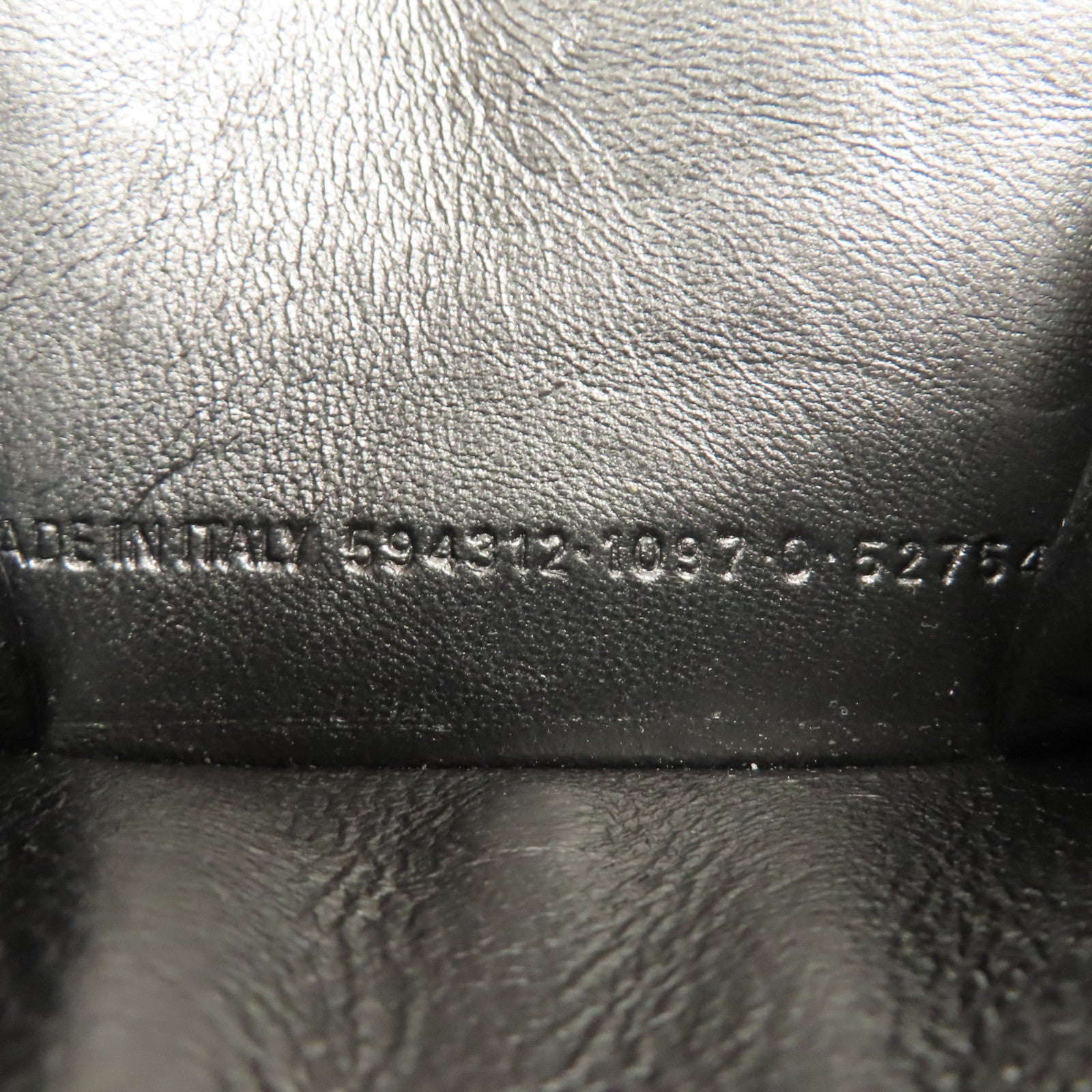 BALENCIAGA 牛皮皮革Mini Wallet銀扣鈕扣錢包黑色