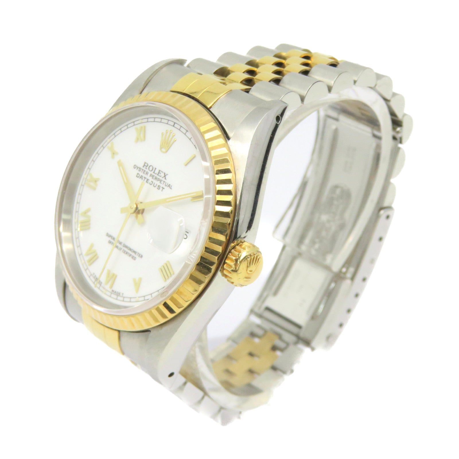 ROLEX Datejust Watch不锈钢/18K黄金自动机芯手表白色/银色/金色