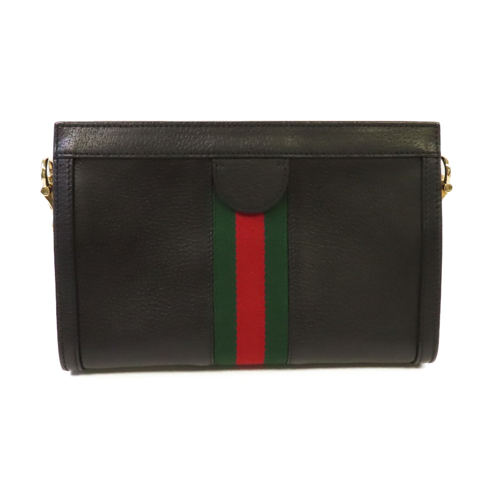 GUCCI 牛皮皮革Ophidia GG Shoulder Bag鏈帶肩背袋黑色