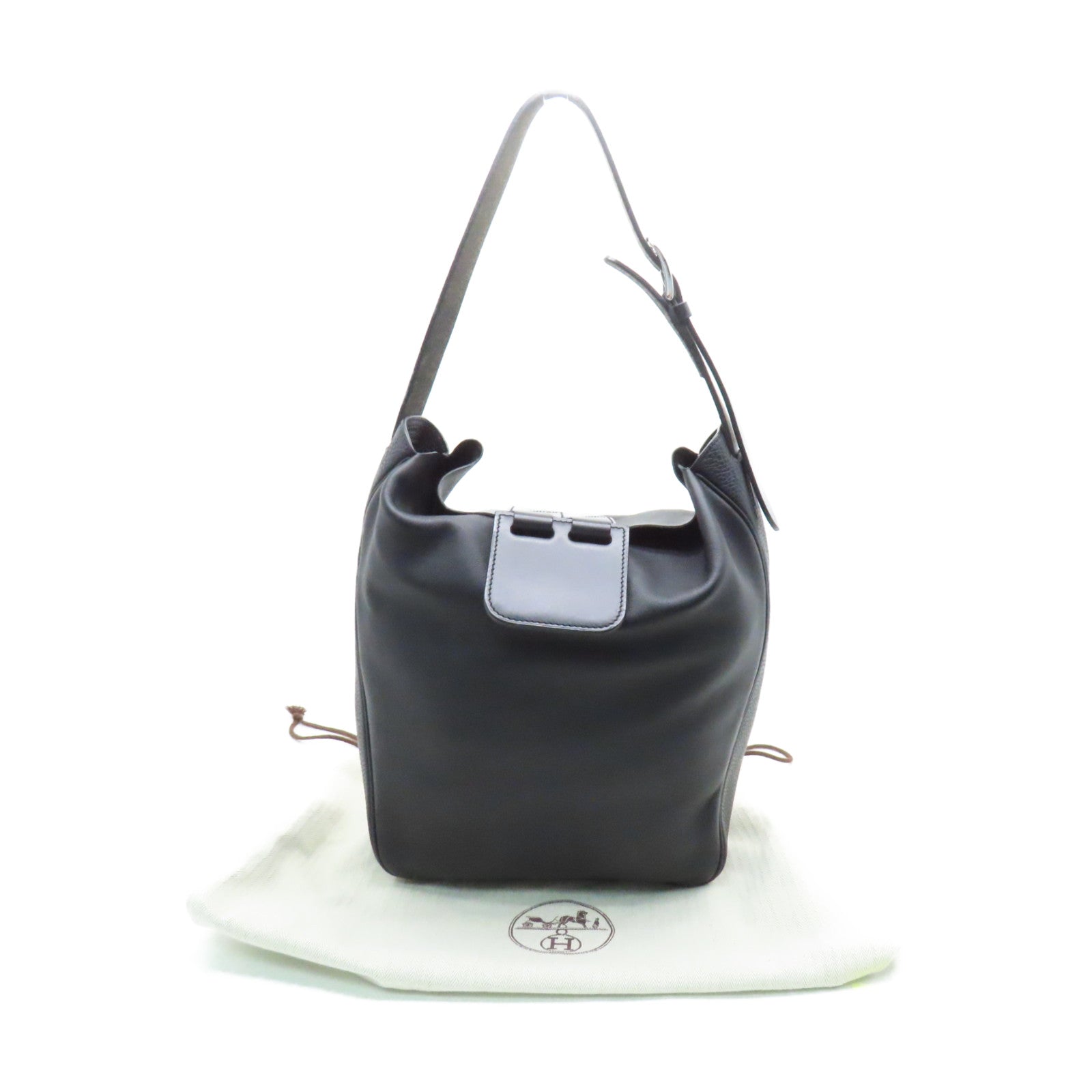 HERMES Swift皮革Virevolte 24 Shoulder Bag肩背袋黑色