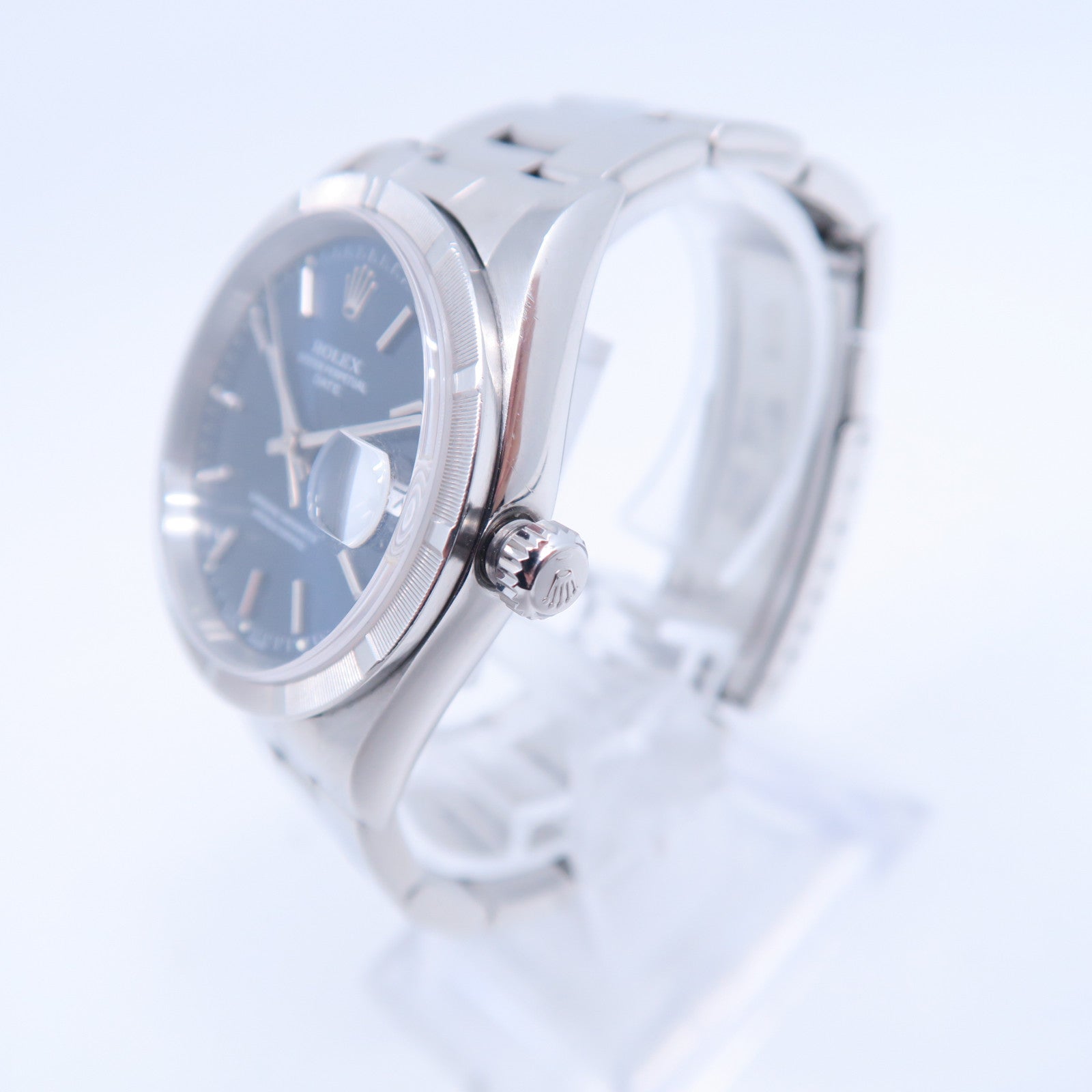 ROLEX Oyster Perpetual不鏽鋼手錶自動機芯藍色
