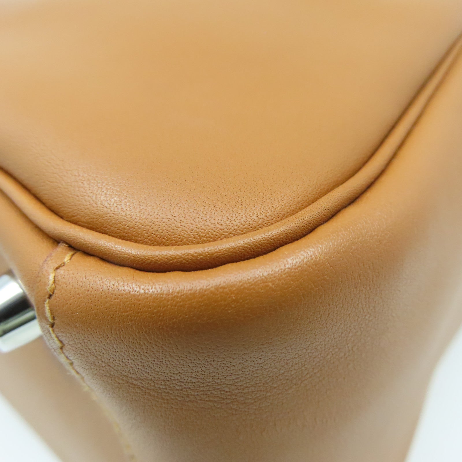 HERMES Swift皮革Lindy 26 Shoulder Bag銀扣肩背袋Gold/金棕色