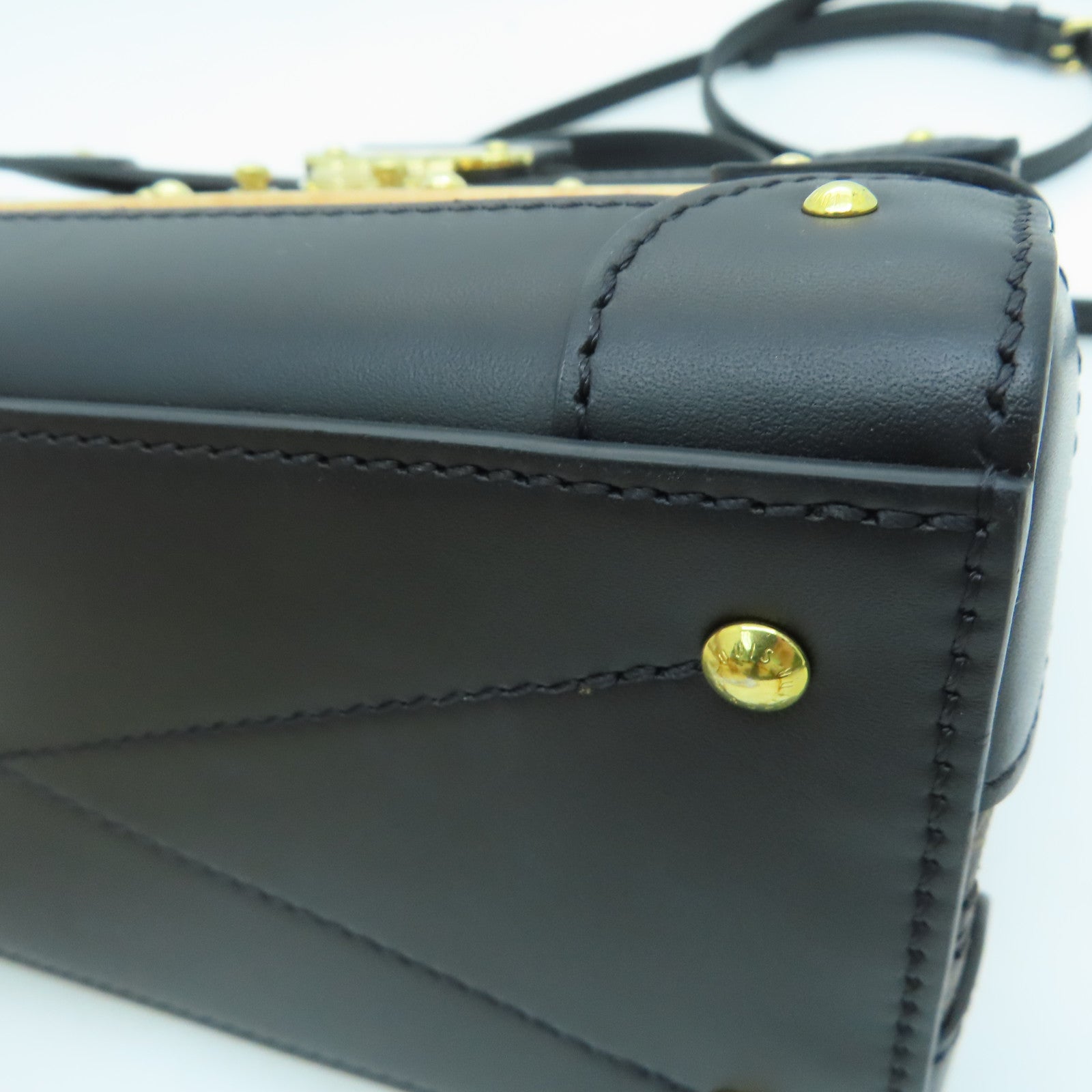 LOUIS VUITTON 【激减优惠】Monogram Trianon PM金扣手挽肩背两用袋啡色