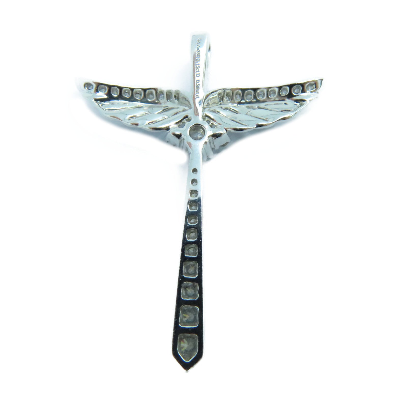 JEWELRY 18K白金Diamond Pendant Top 0.15ct/0.39ct鑽石吊墜