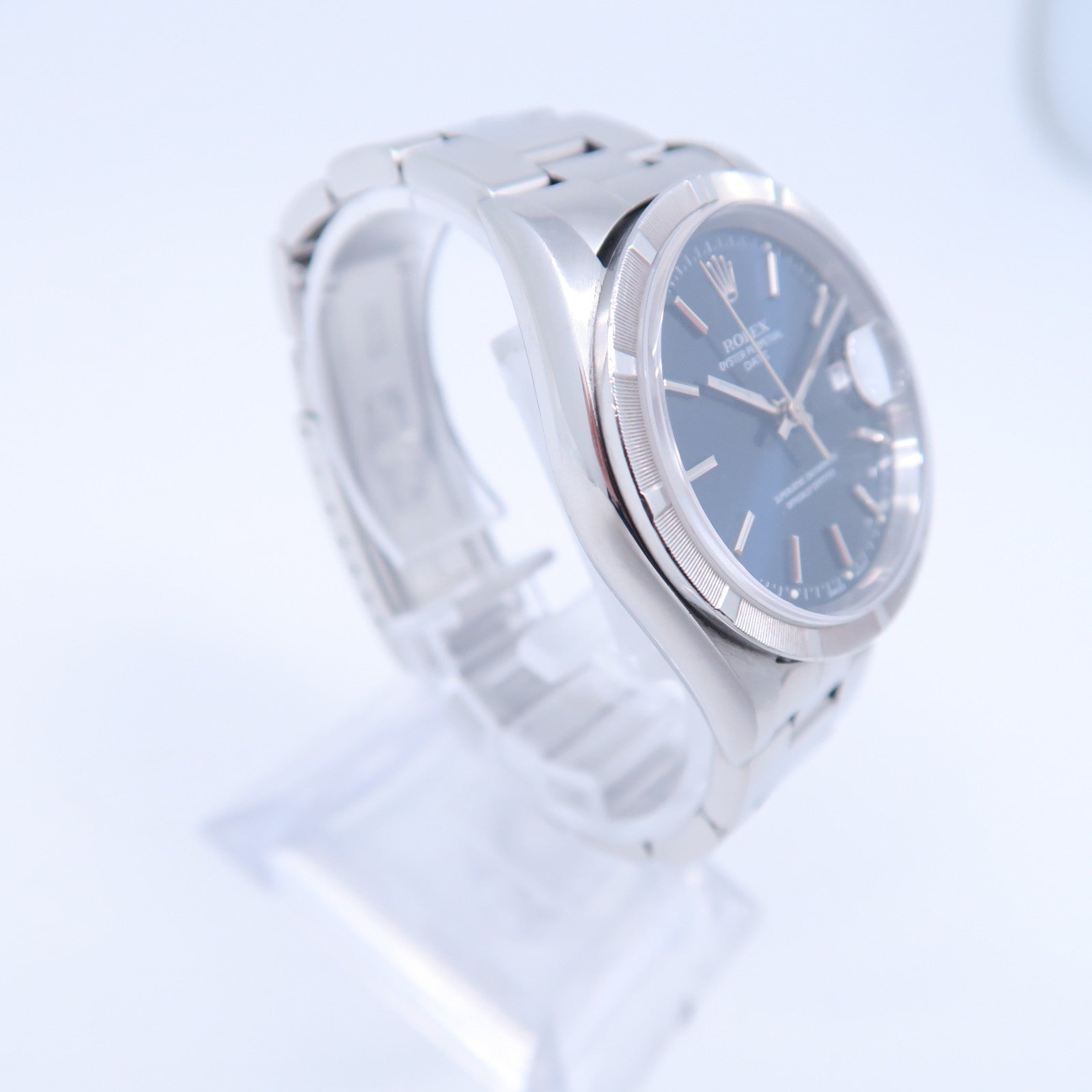 ROLEX Oyster Perpetual不鏽鋼手錶自動機芯藍色