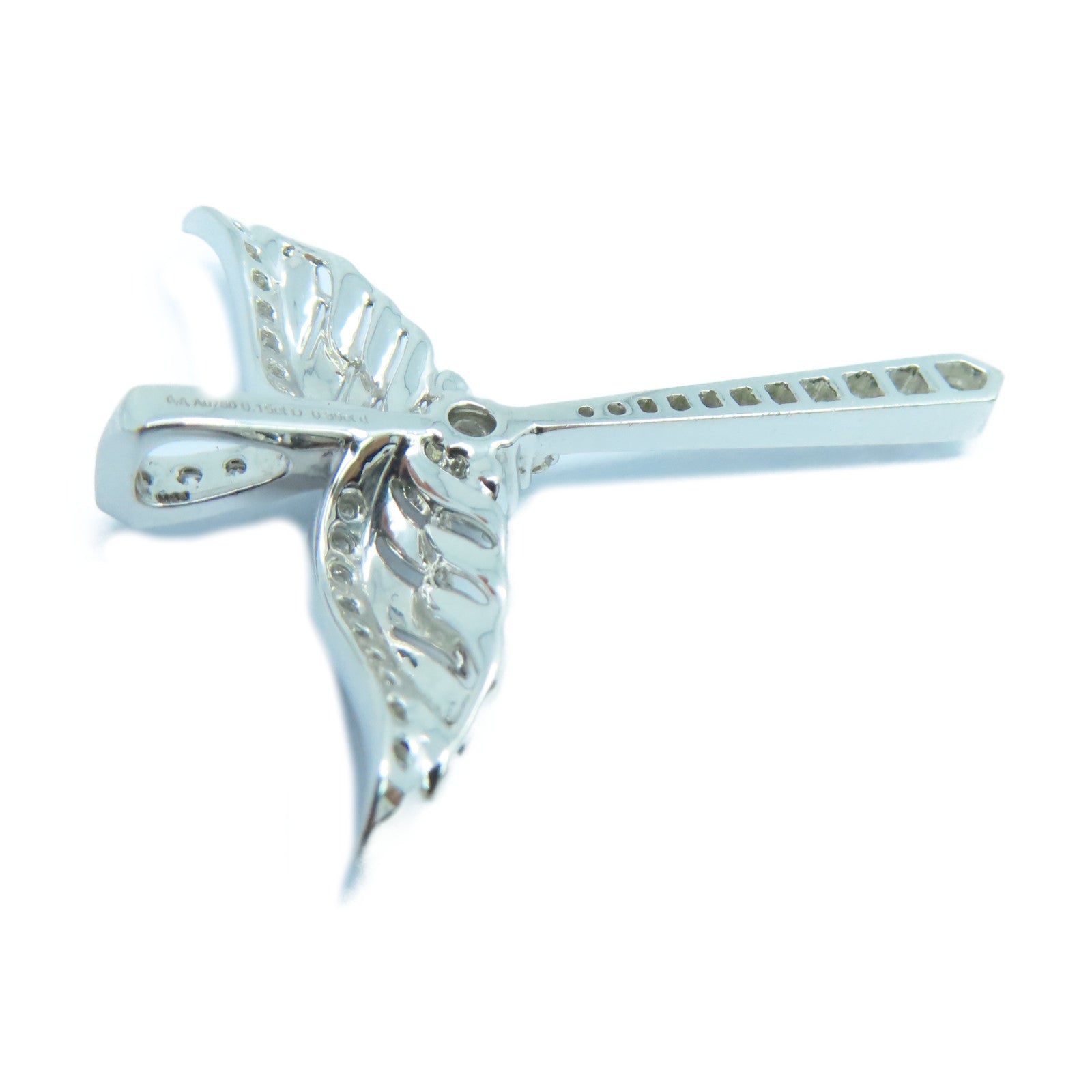 JEWELRY 18K白金Diamond Pendant Top 0.15ct/0.39ct鑽石吊墜