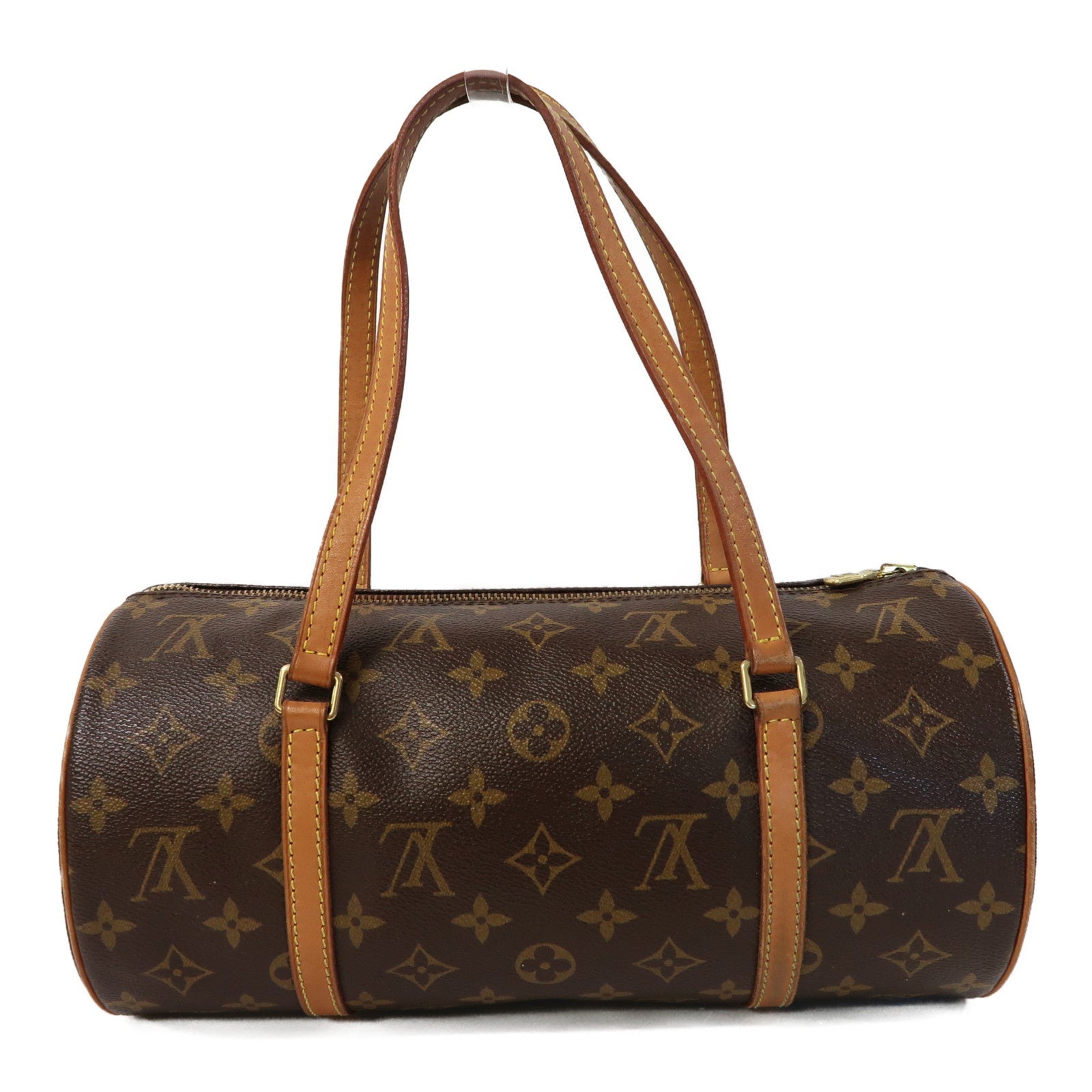LOUIS VUITTON Monogram Papillon GM金扣肩背袋啡色