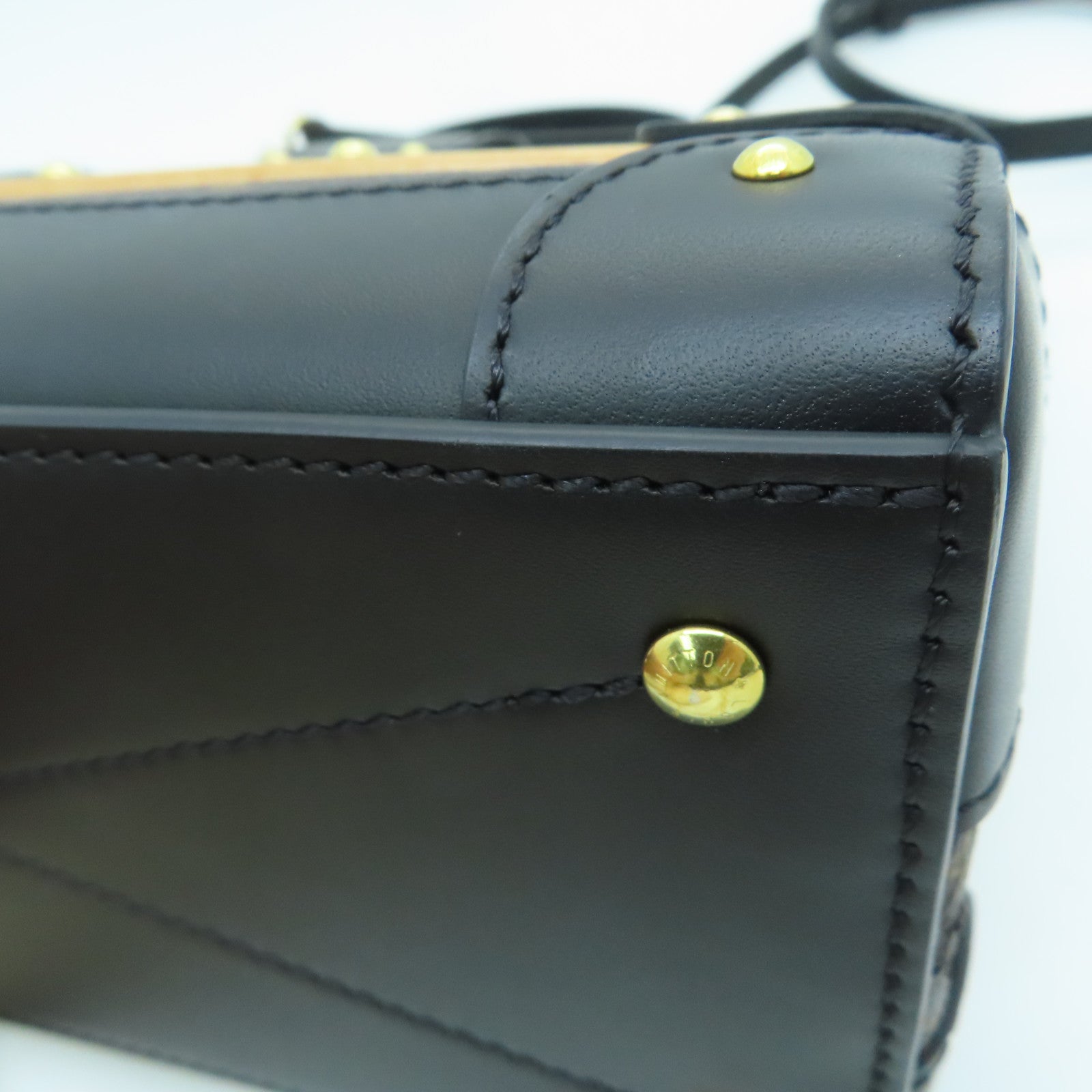LOUIS VUITTON 【激减优惠】Monogram Trianon PM金扣手挽肩背两用袋啡色