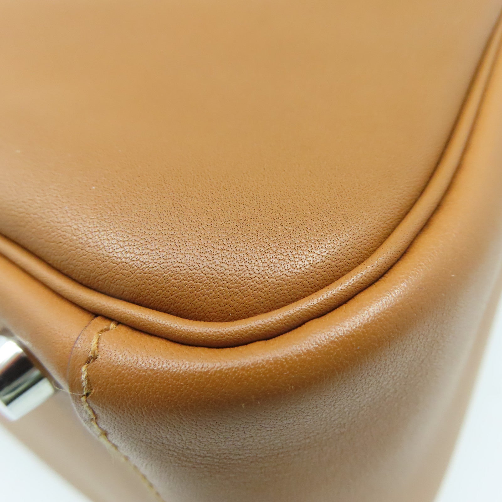 HERMES Swift皮革Lindy 26 Shoulder Bag銀扣肩背袋Gold/金棕色