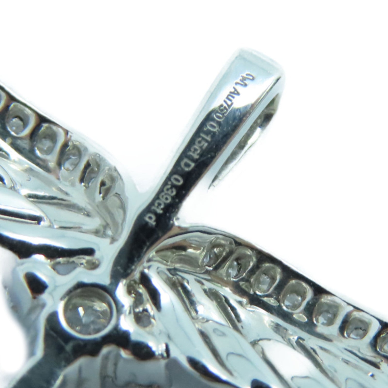 JEWELRY 18K白金Diamond Pendant Top 0.15ct/0.39ct鑽石吊墜