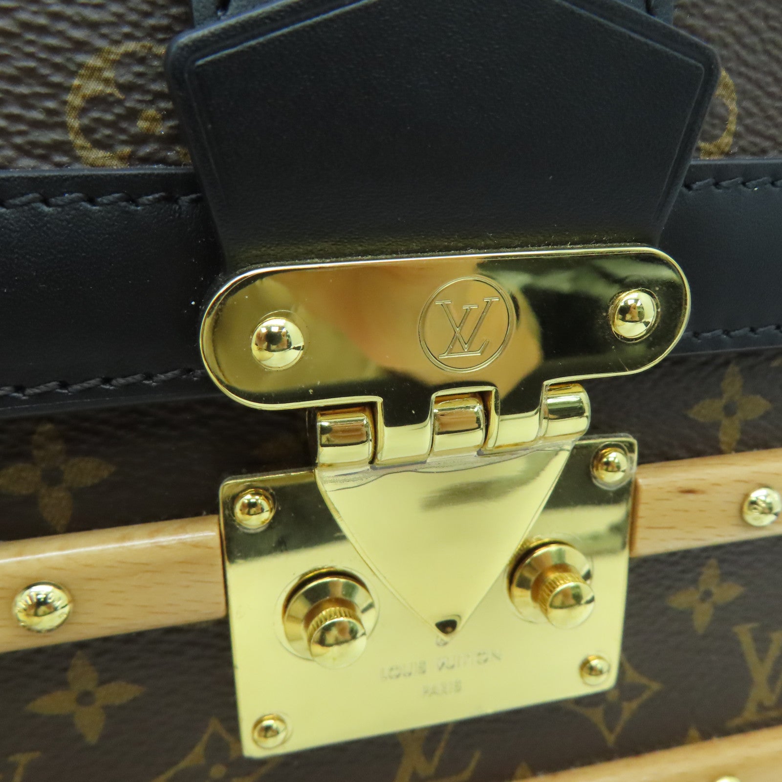 LOUIS VUITTON 【激减优惠】Monogram Trianon PM金扣手挽肩背两用袋啡色