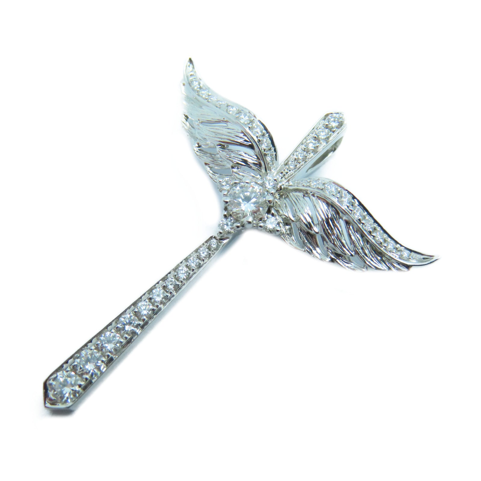 JEWELRY 18K白金Diamond Pendant Top 0.15ct/0.39ct鑽石吊墜