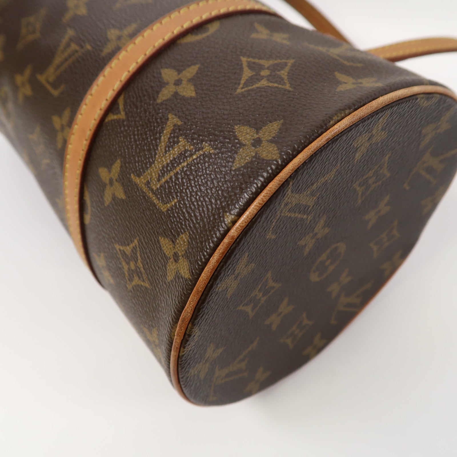LOUIS VUITTON Monogram Papillon GM金扣肩背袋啡色