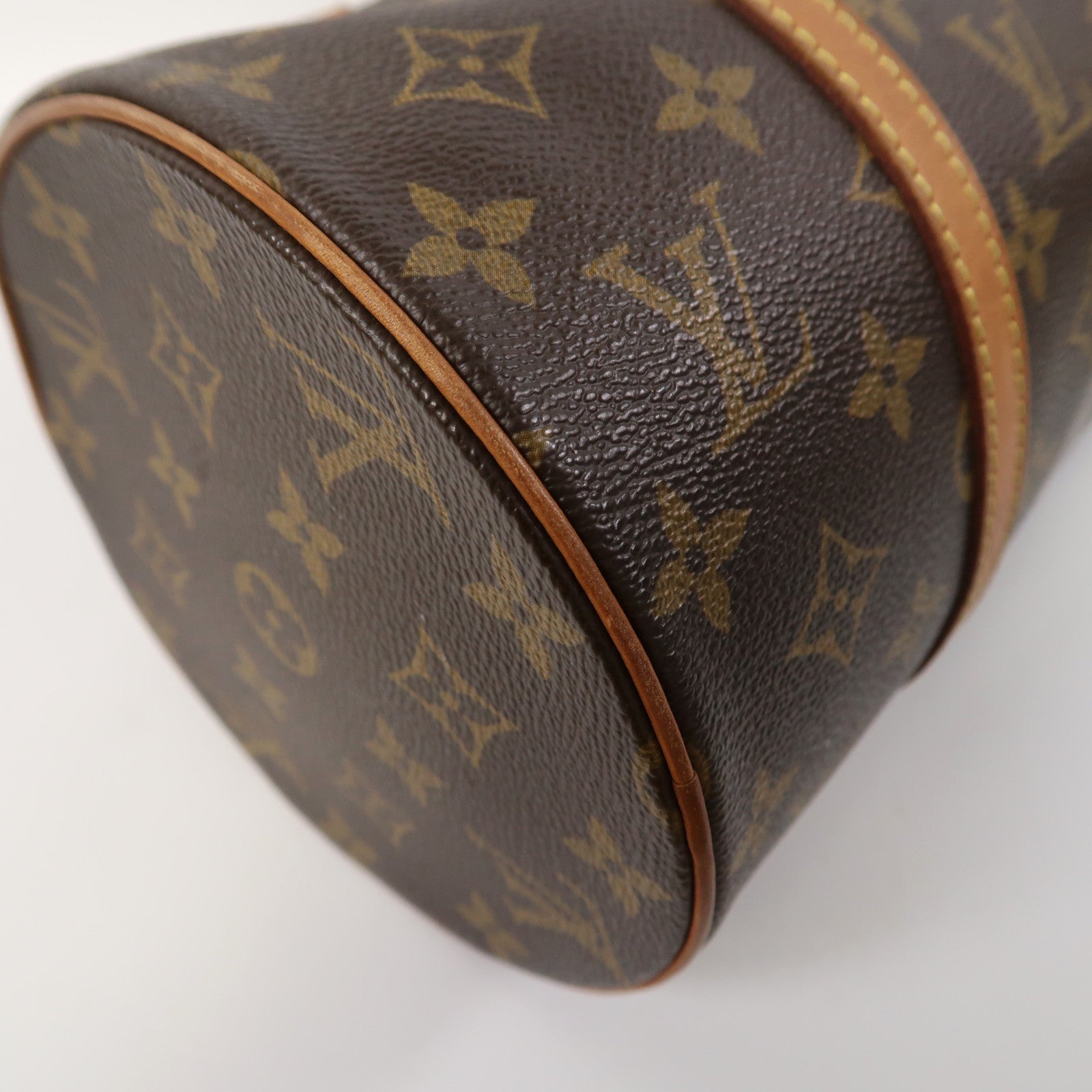LOUIS VUITTON Monogram Papillon GM金扣肩背袋啡色