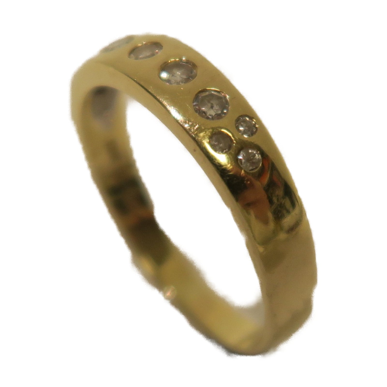 JEWELRY 18K黃金Diamond Ring戒指US#6.25金色