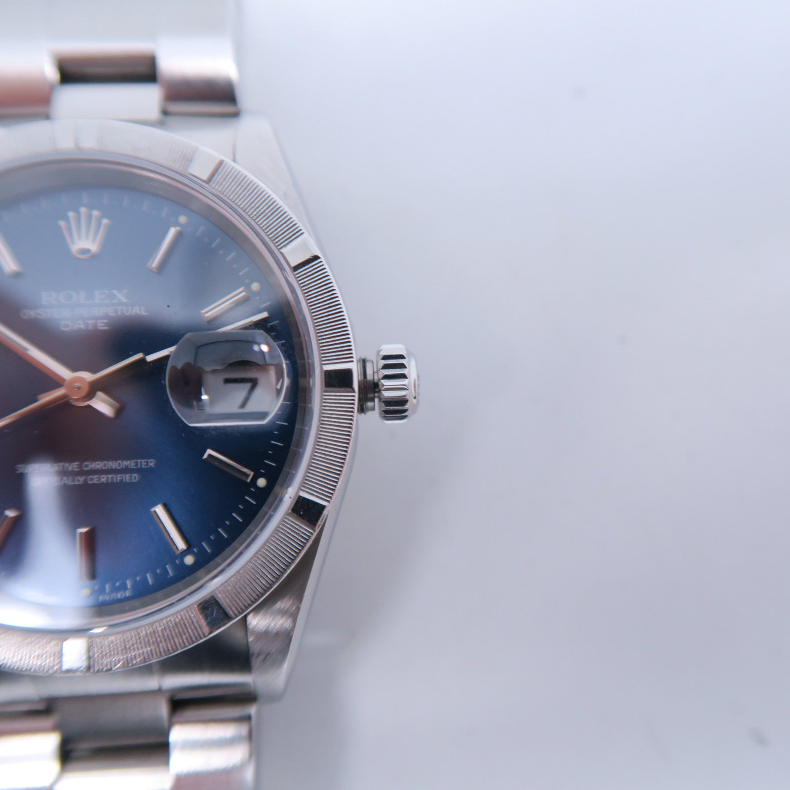 ROLEX Oyster Perpetual不鏽鋼手錶自動機芯藍色