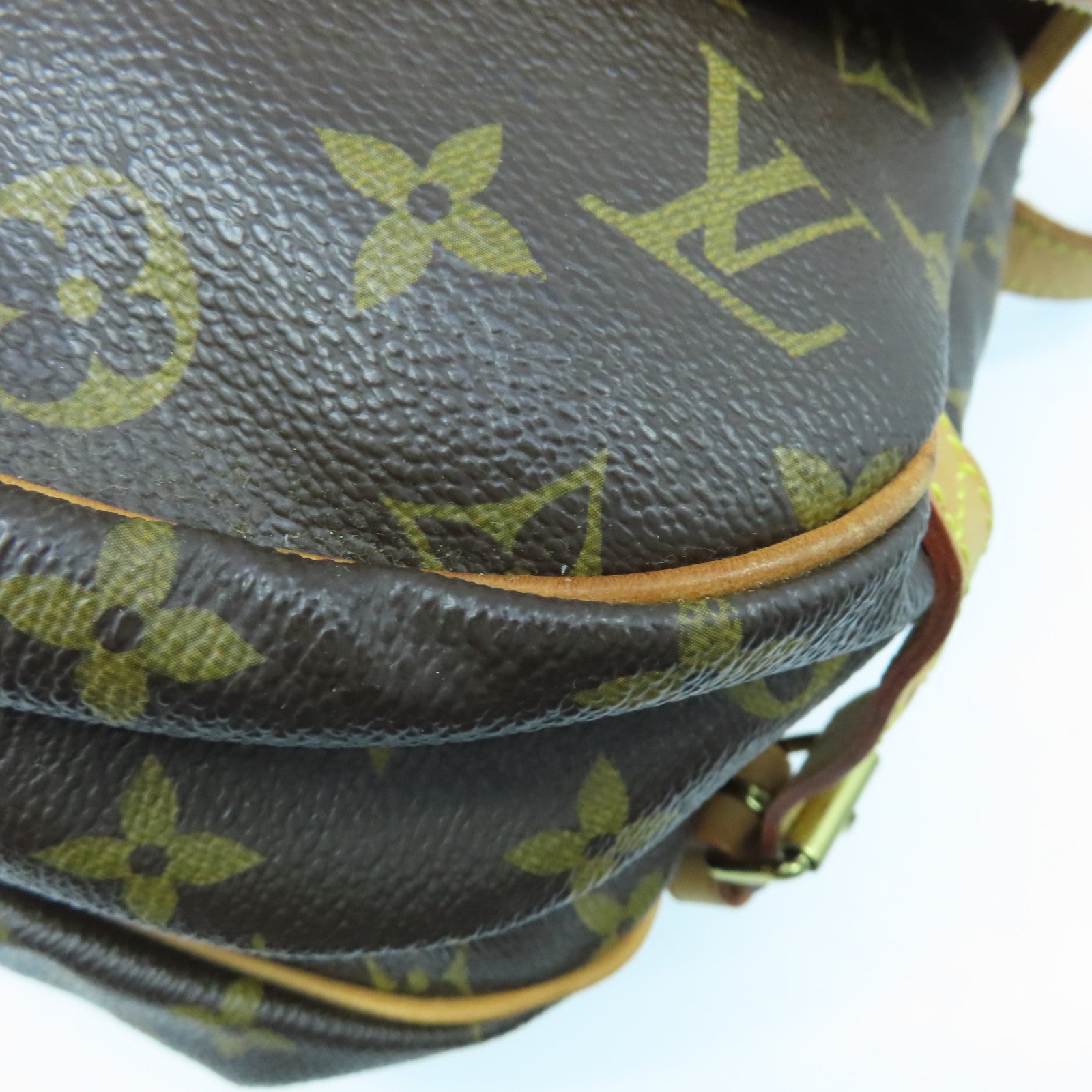 LOUIS VUITTON Monogram Saumur 30金扣肩背袋啡色