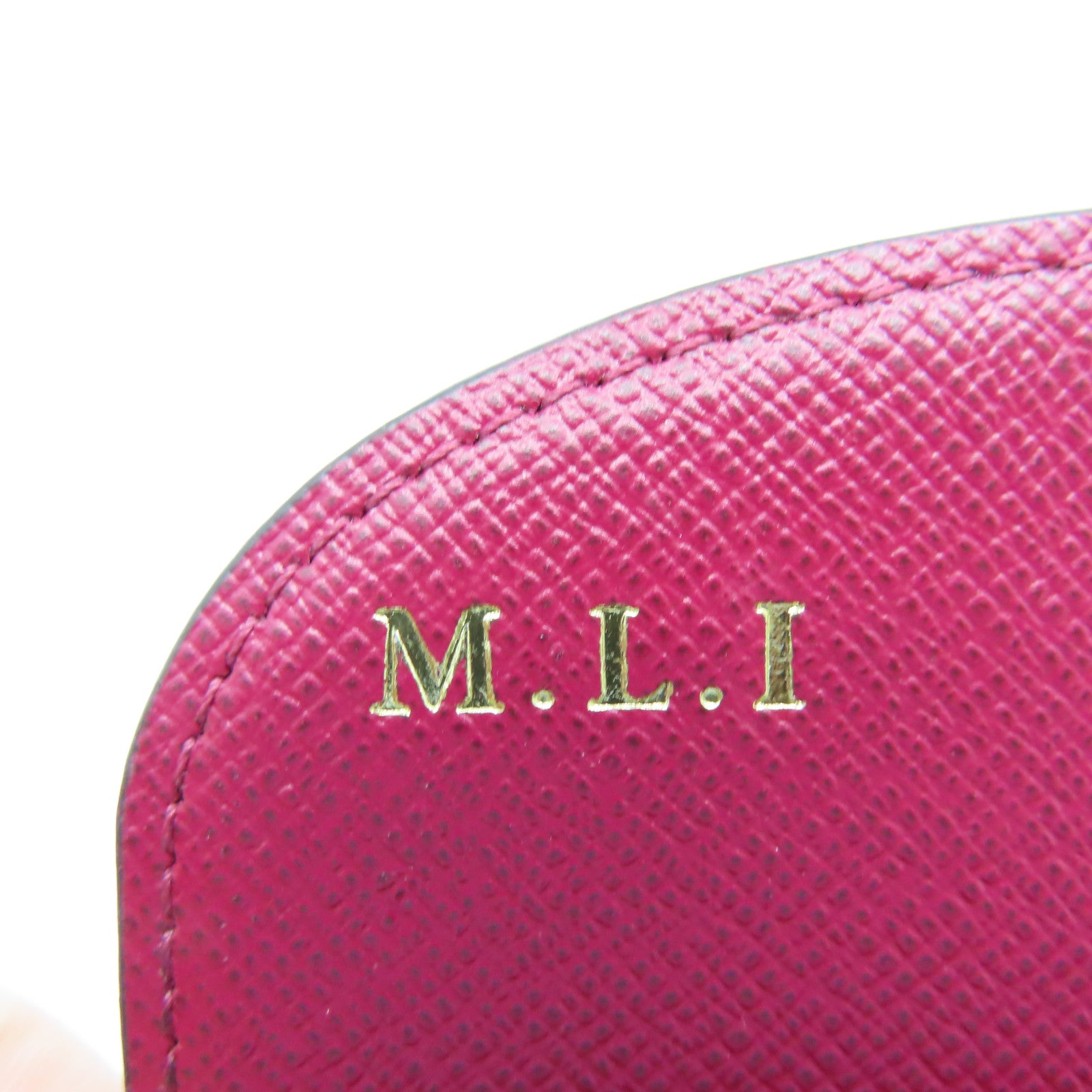 LOUIS VUITTON Monogram Card Case金扣卡片包棕色/紅色