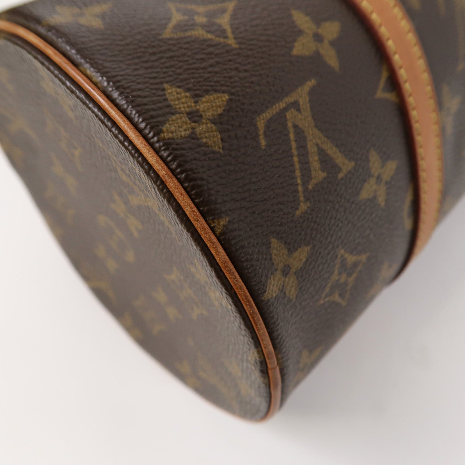 LOUIS VUITTON Monogram Papillon GM金扣肩背袋啡色