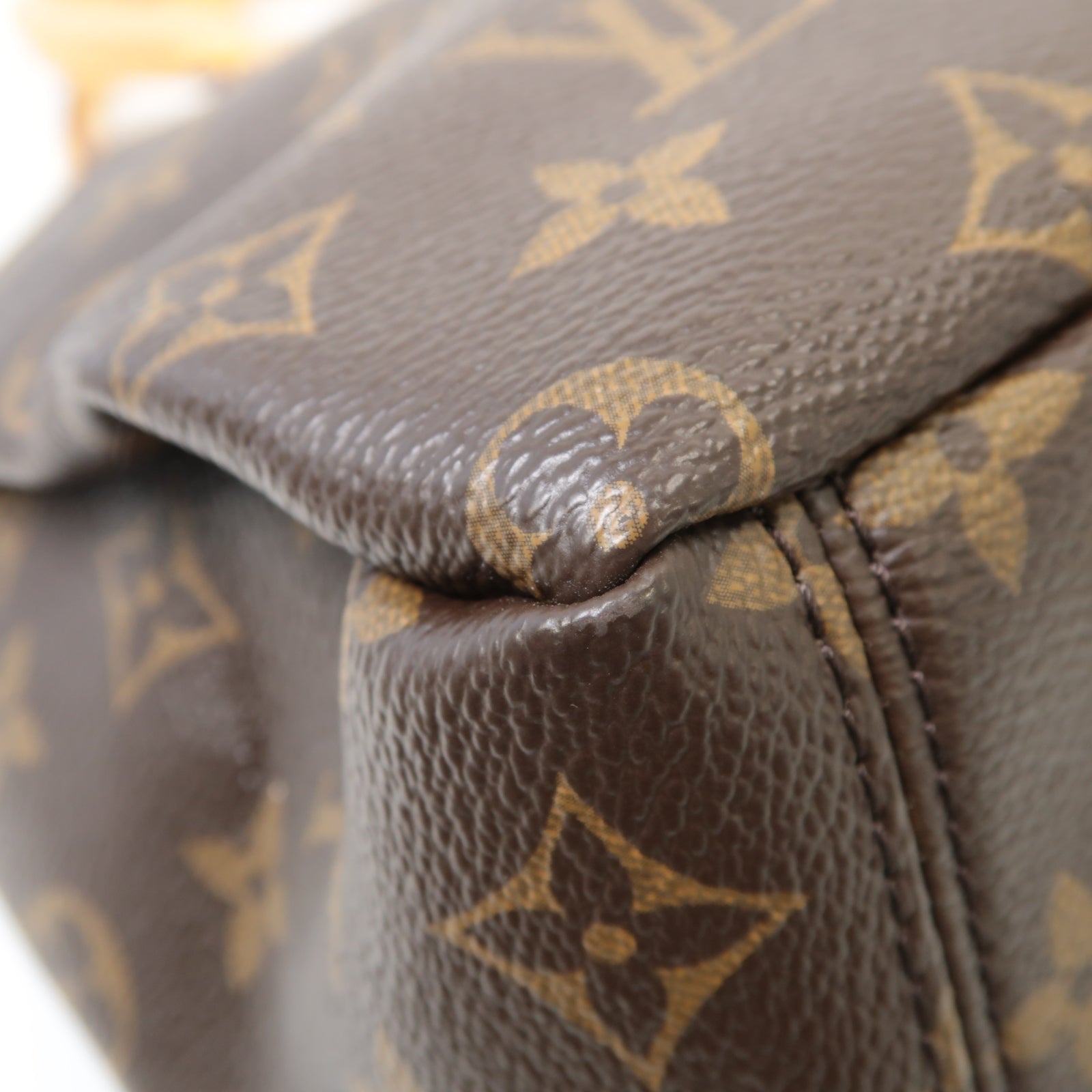 LOUIS VUITTON Monogram Pallas MM金扣手挽肩背兩用袋啡色