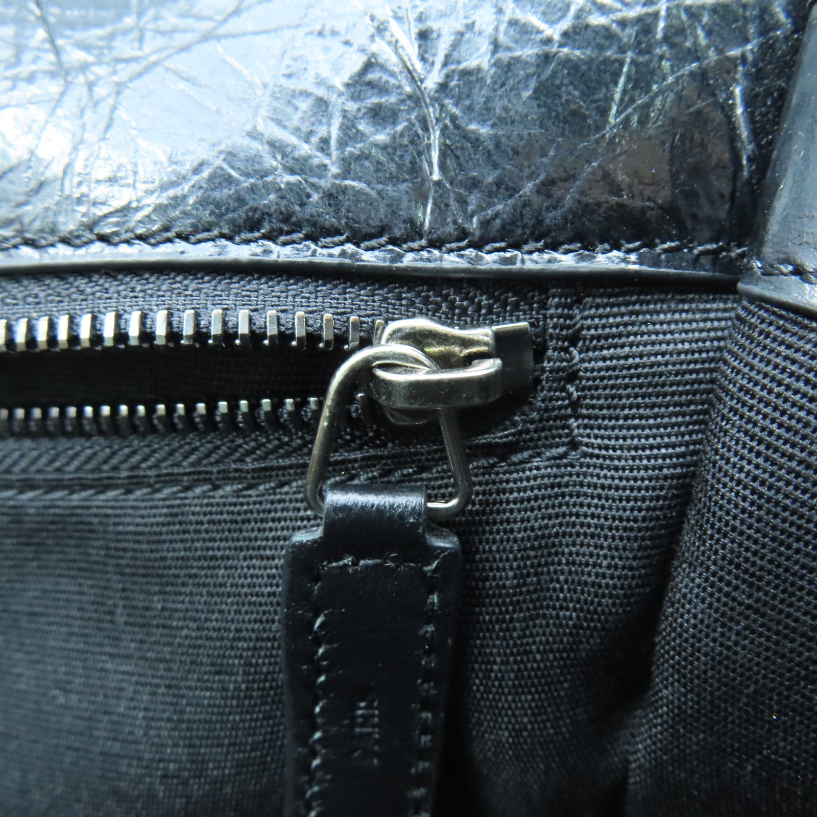 SAINT LAURENT 斜紋牛皮皮革Niki銀扣鏈帶肩背袋黑色