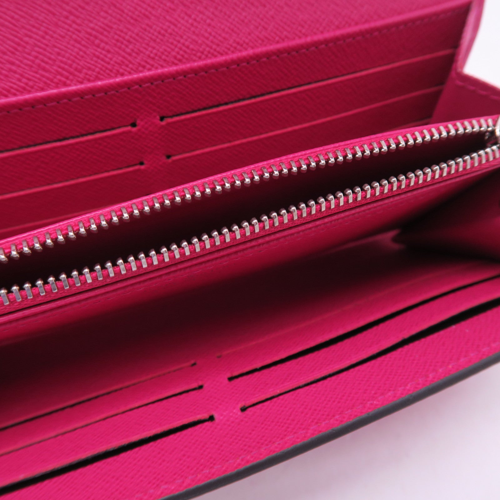 LOUIS VUITTON Epi Twist Wallet銀扣長錢包桃紅色