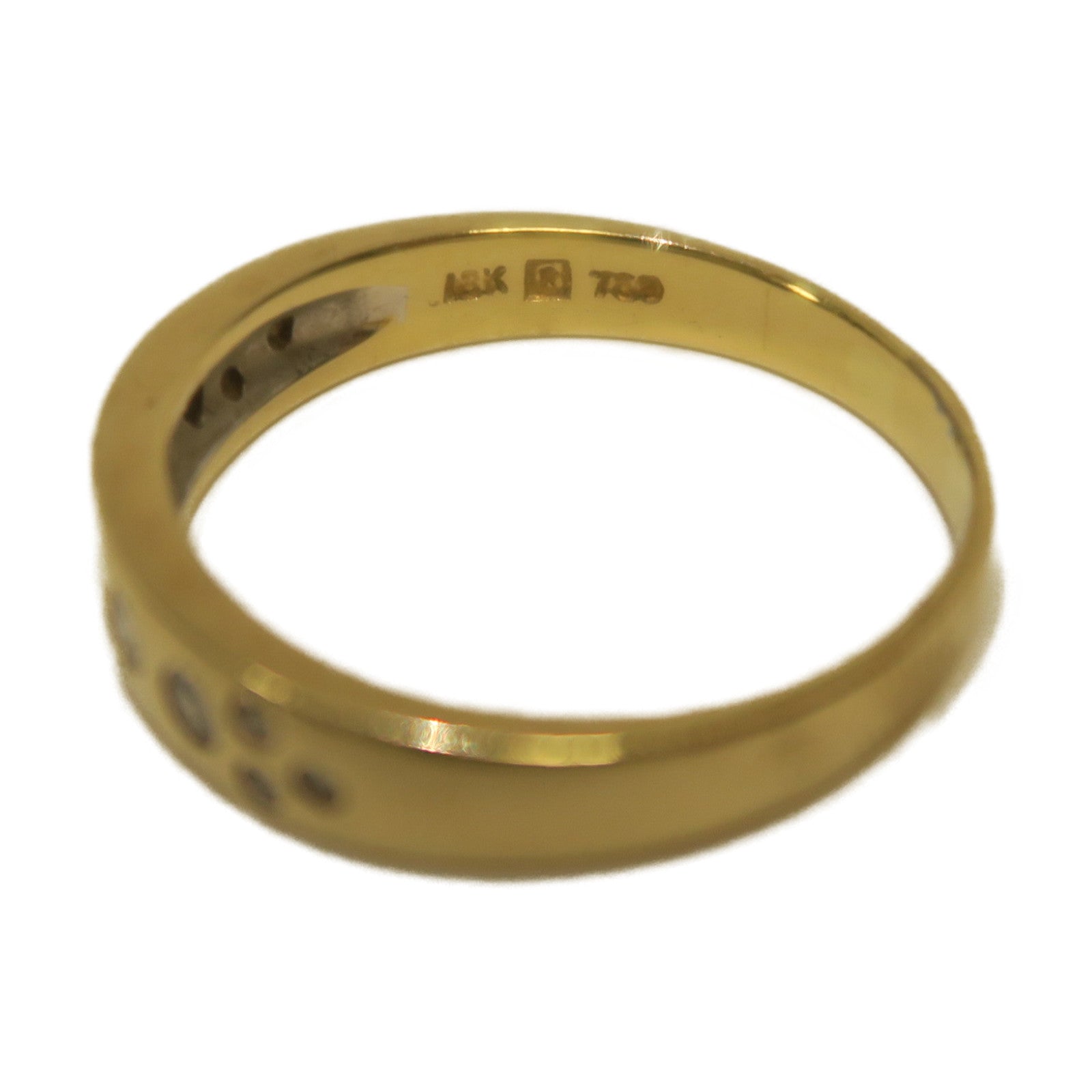 JEWELRY 18K黃金Diamond Ring戒指US#6.25金色