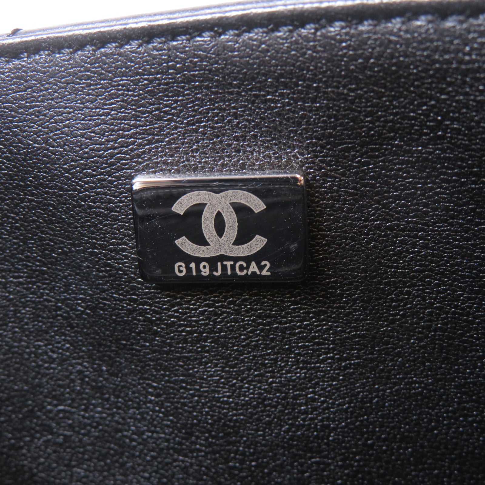 CHANEL 斜紋牛皮皮革2.55 Mini銀扣鏈帶肩背袋黑色