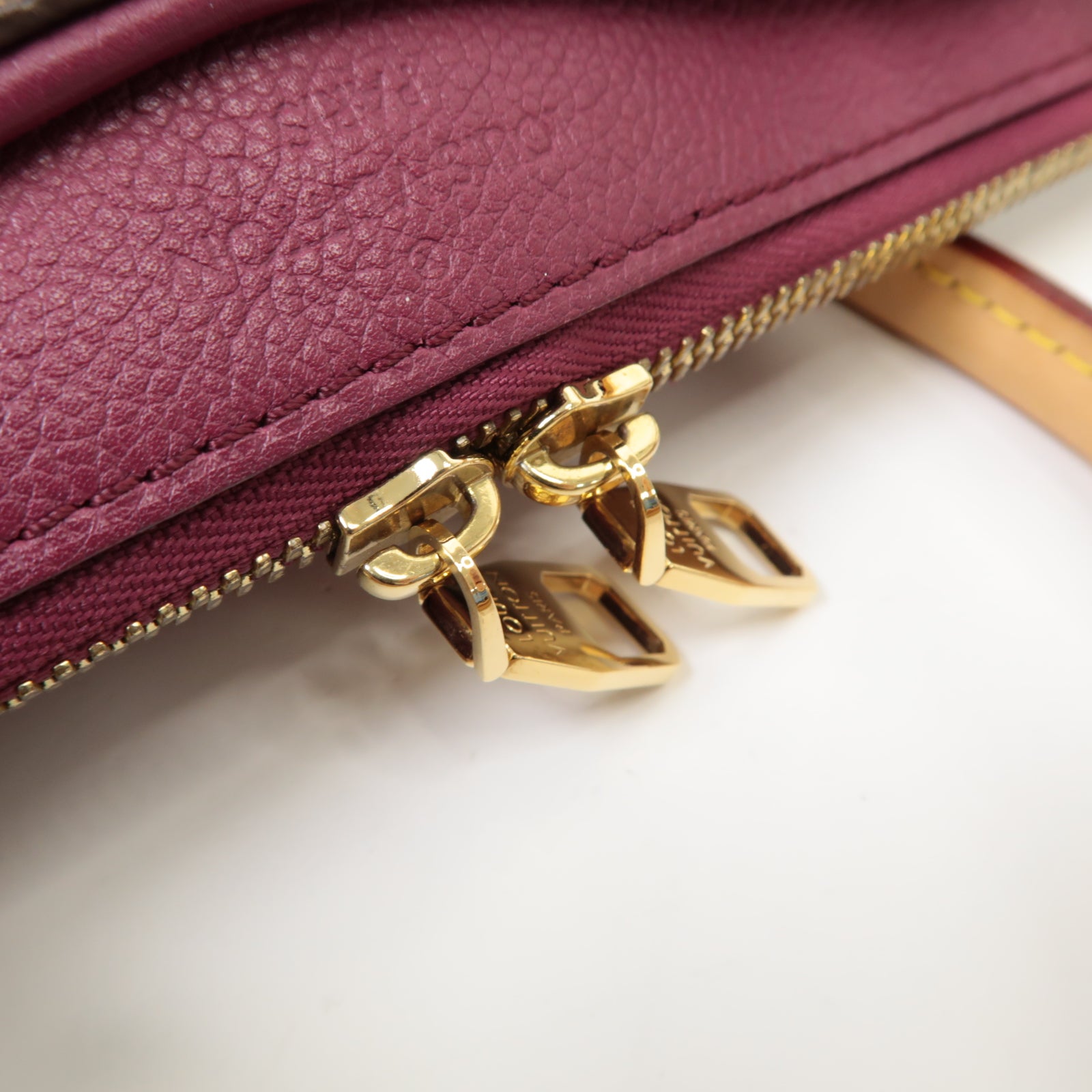 LOUIS VUITTON Monogram Pallas MM金扣手挽肩背兩用袋啡色
